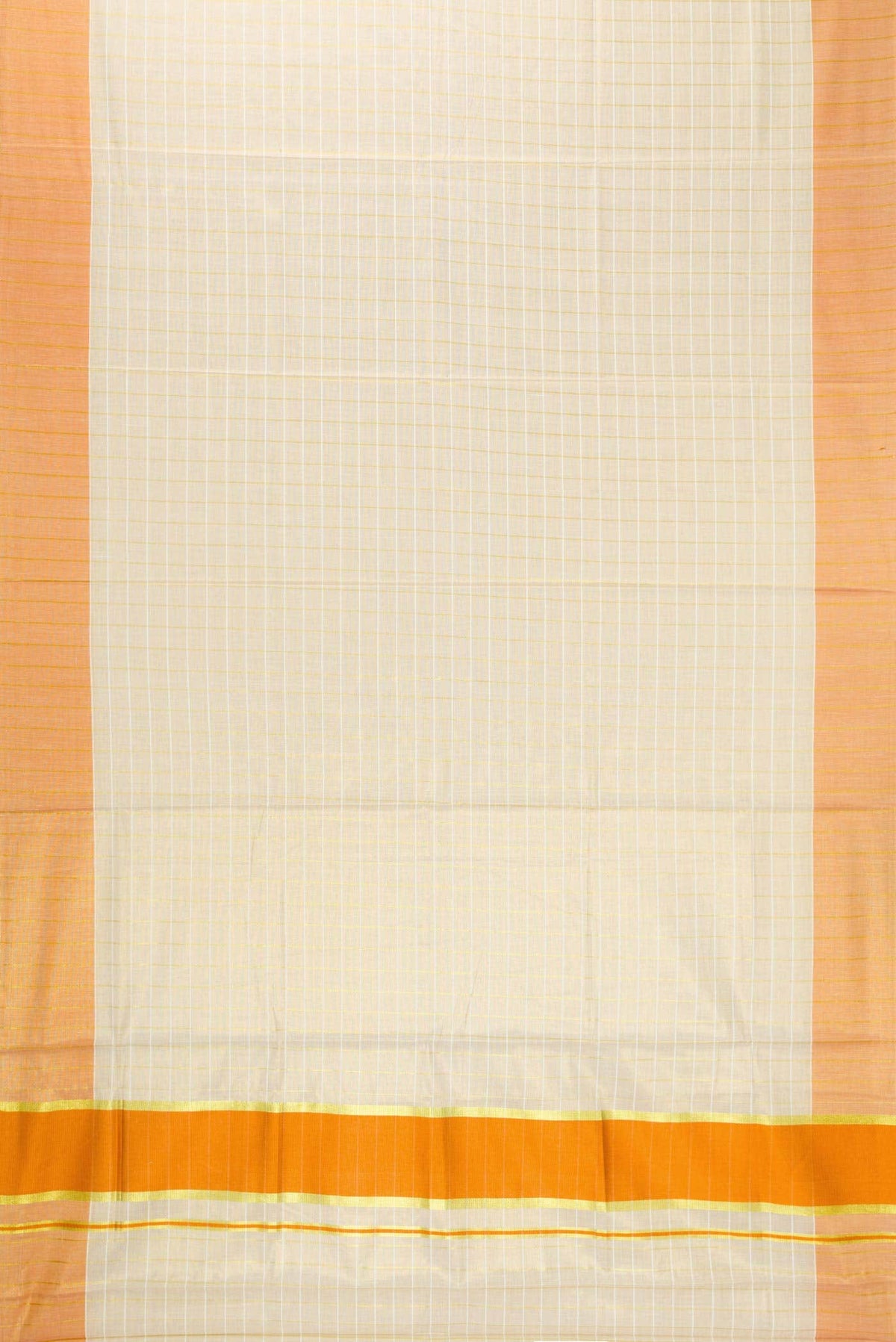 Gold Dual Tone Kerala Cotton Saree
