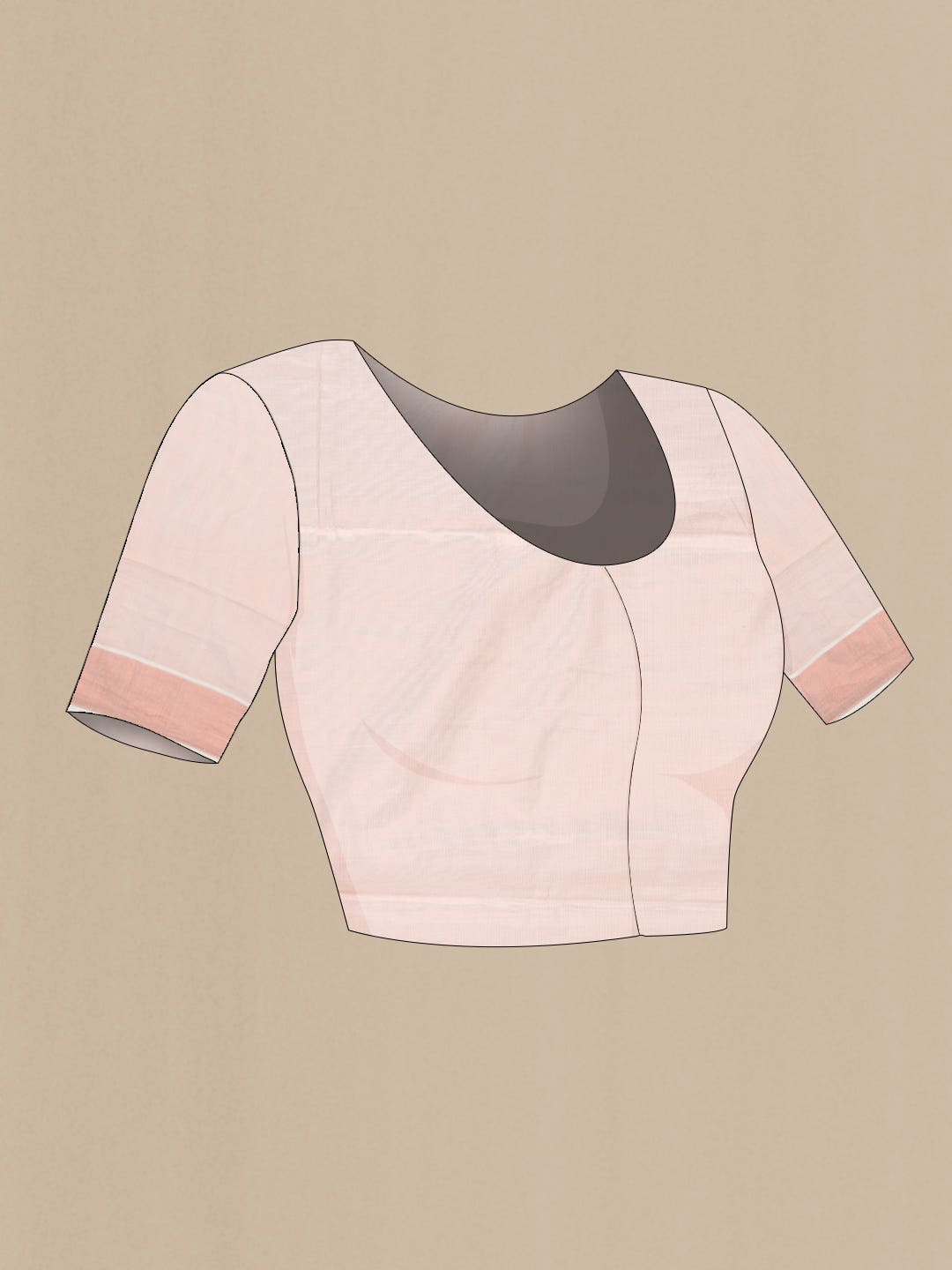 Rose Gold Dual Tone Kerala Cotton Saree