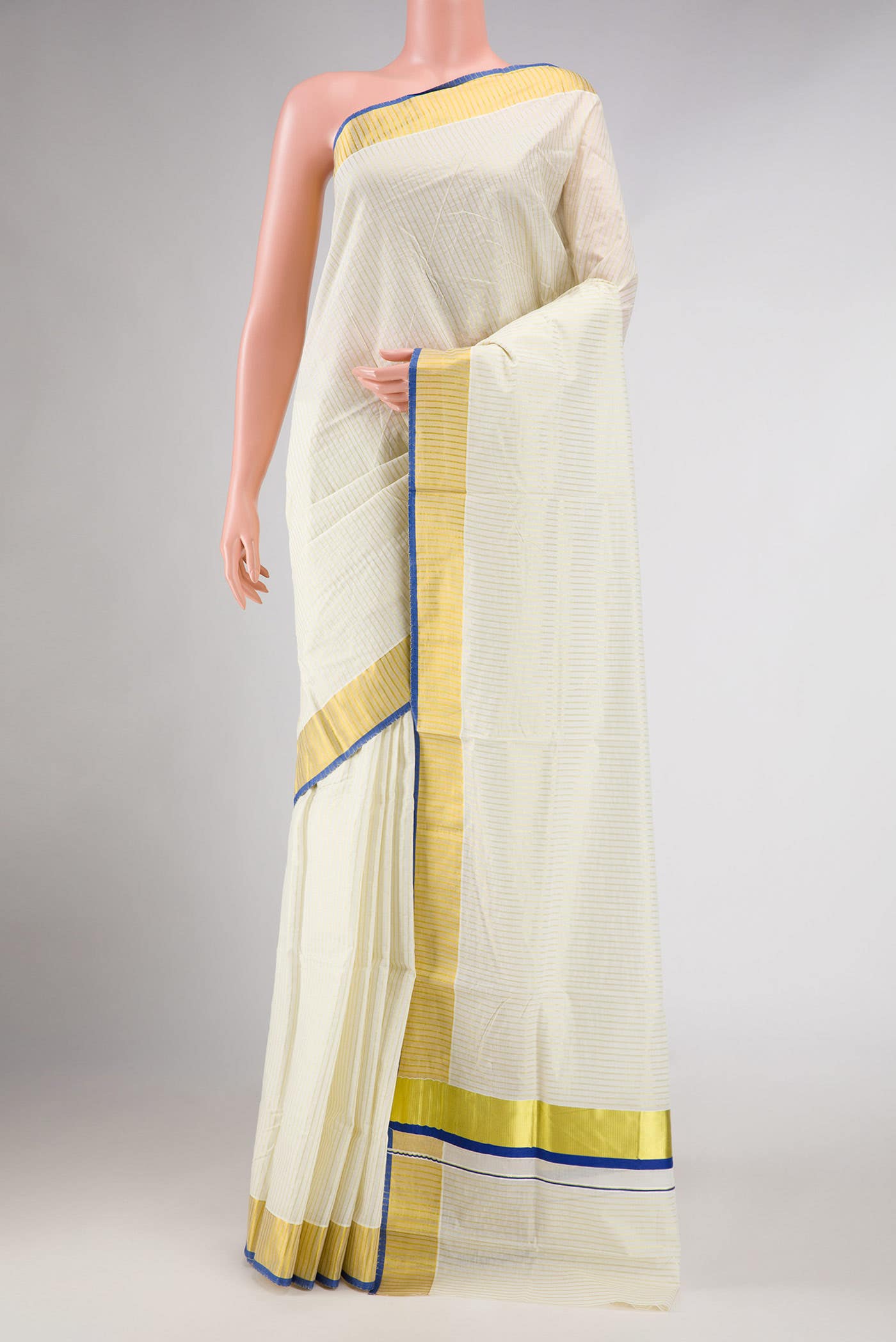 Sandal Kerala Cotton Saree