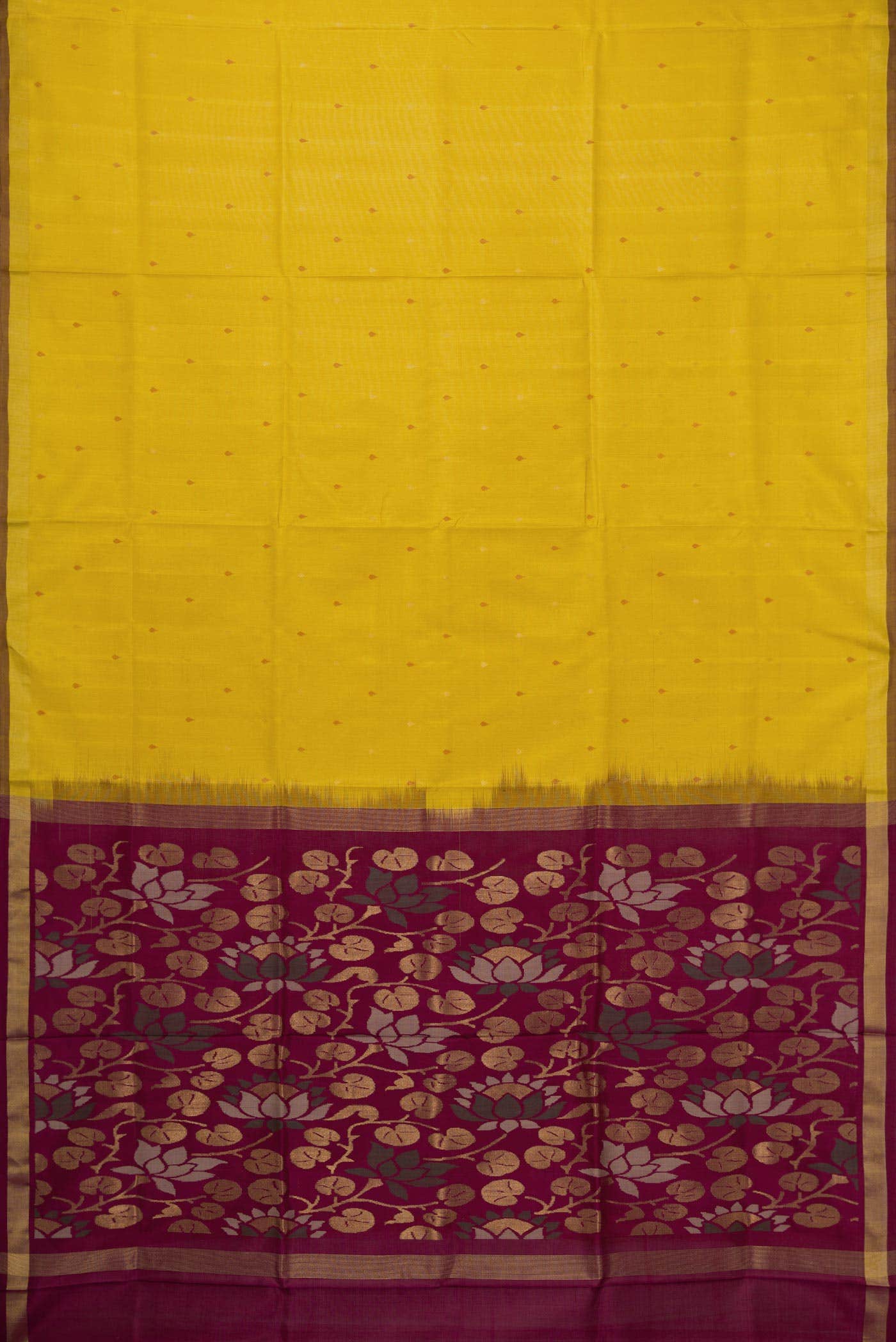Mustard Uppada Silk Saree