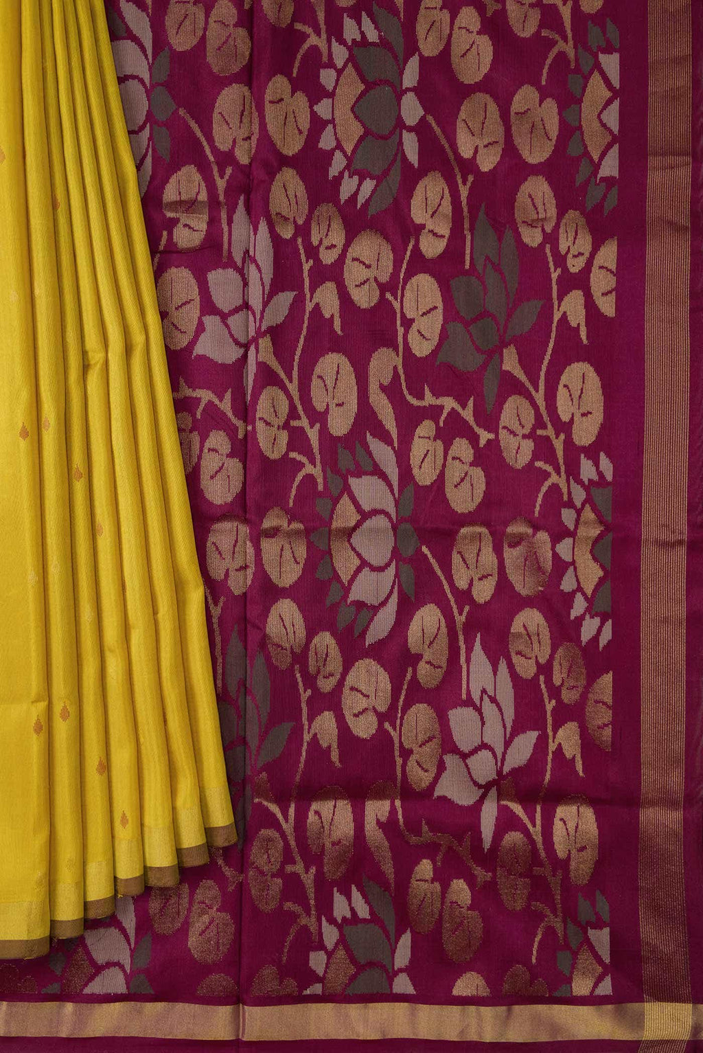Mustard Uppada Silk Saree
