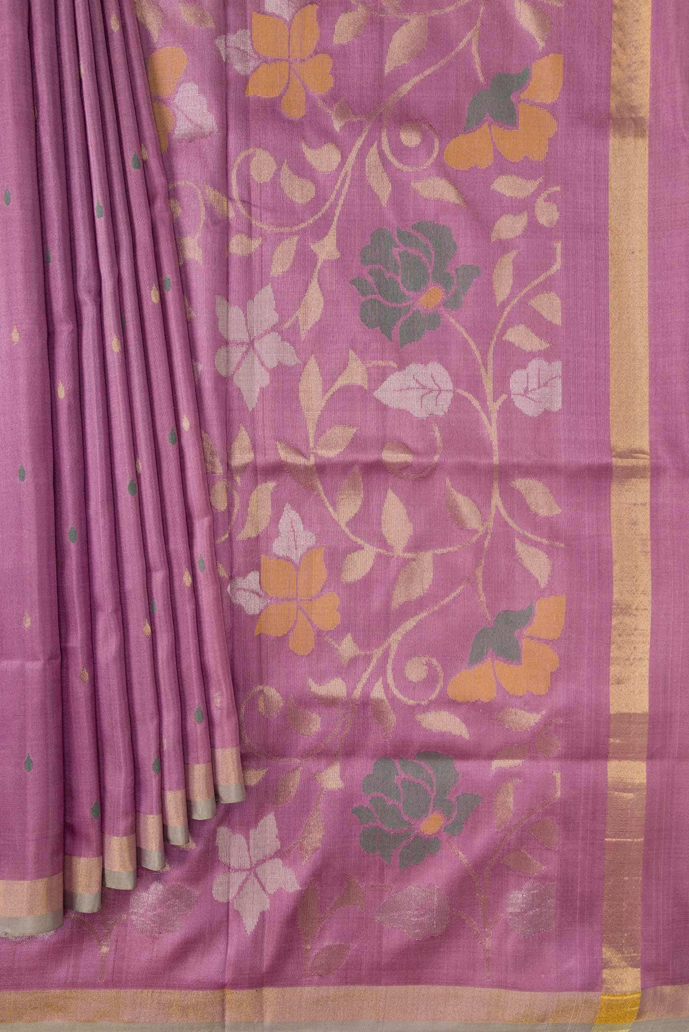 Lavender Uppada Silk Saree