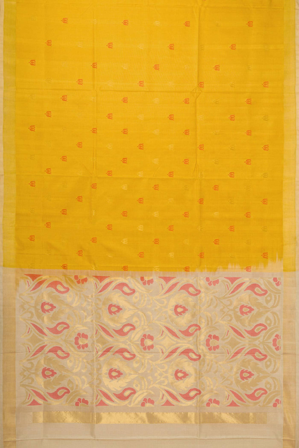 Mustard Uppada Silk Saree