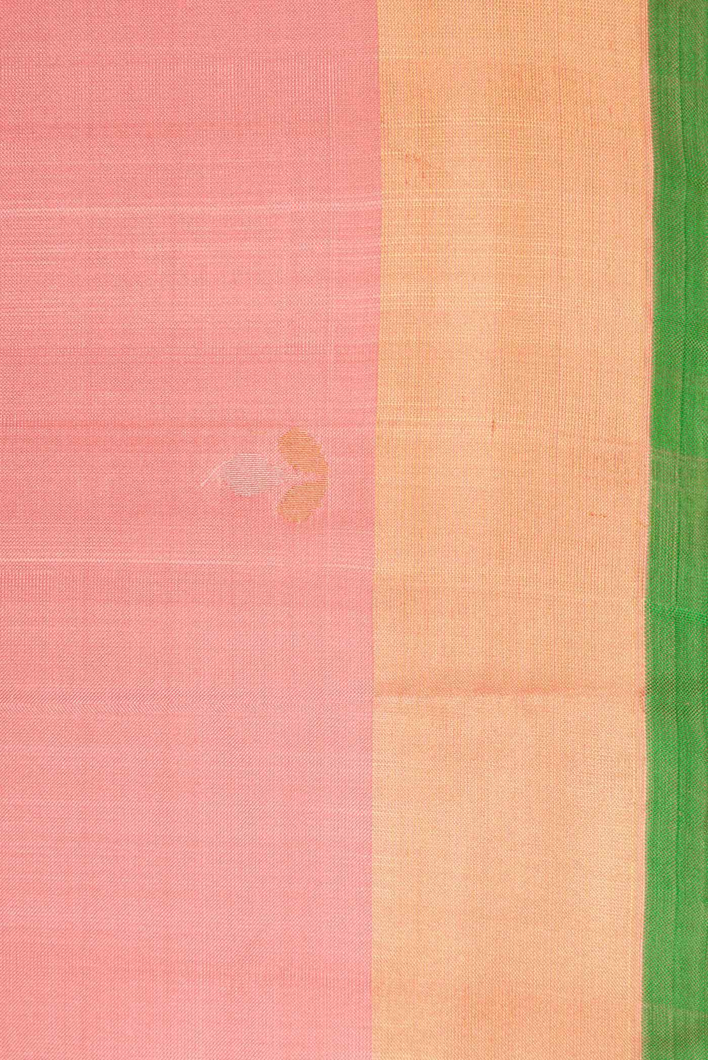 Golden Peach Uppada Silk Saree