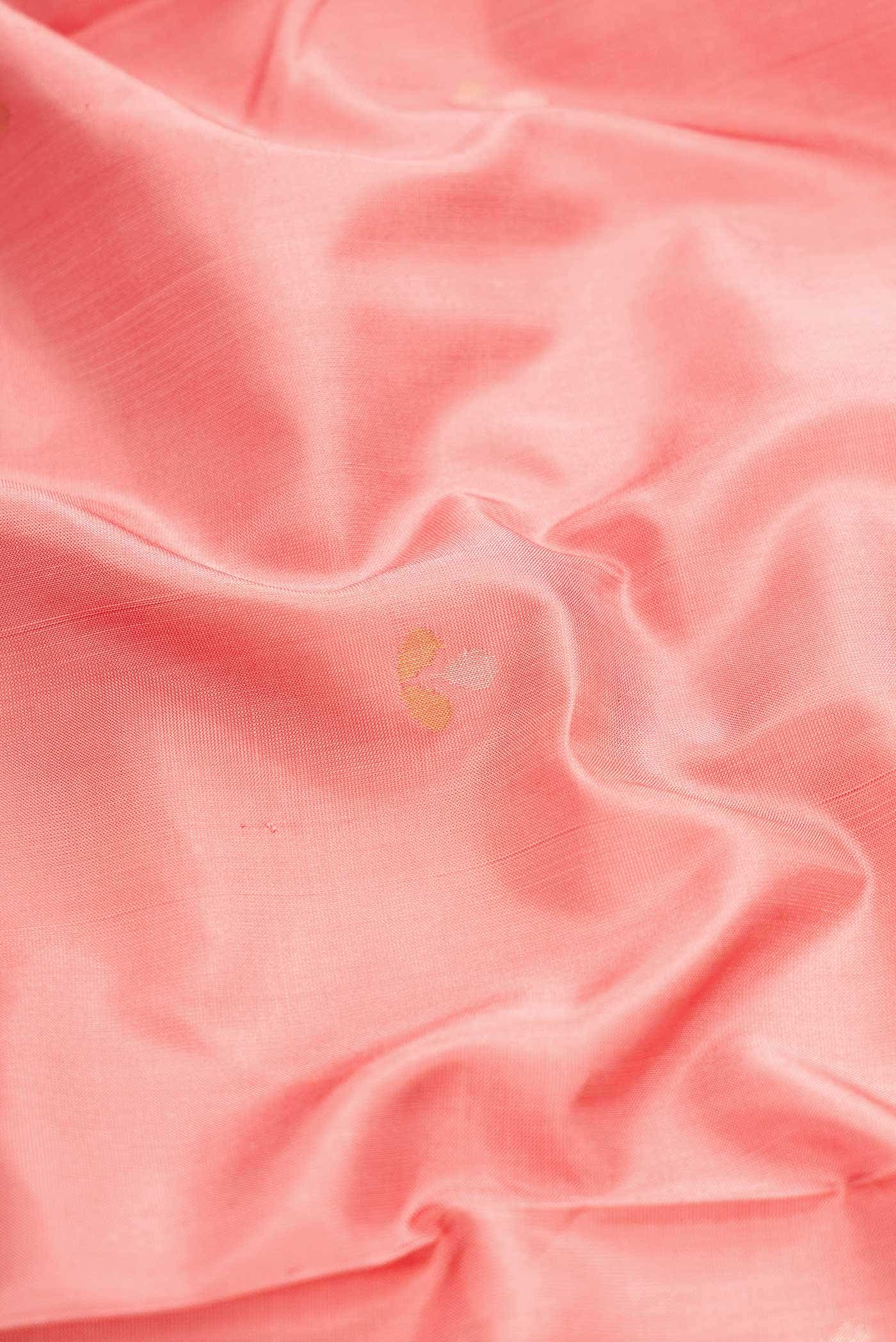 Golden Peach Uppada Silk Saree
