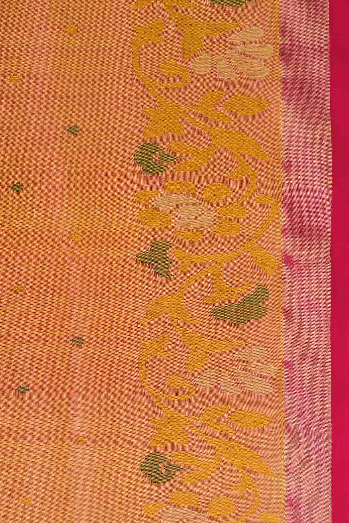 Mustard Dual Tone Uppada Silk Saree