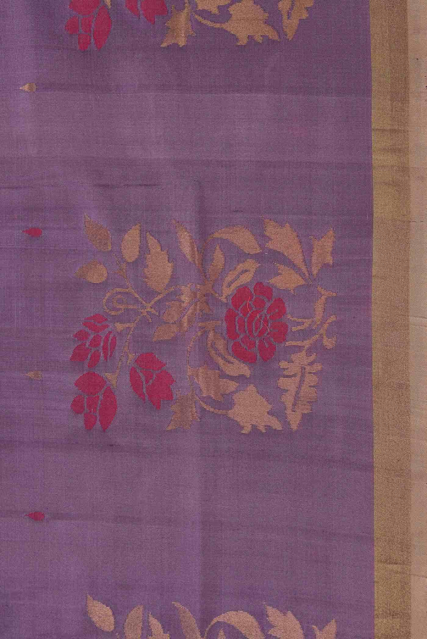 Lavender Uppada Silk Saree