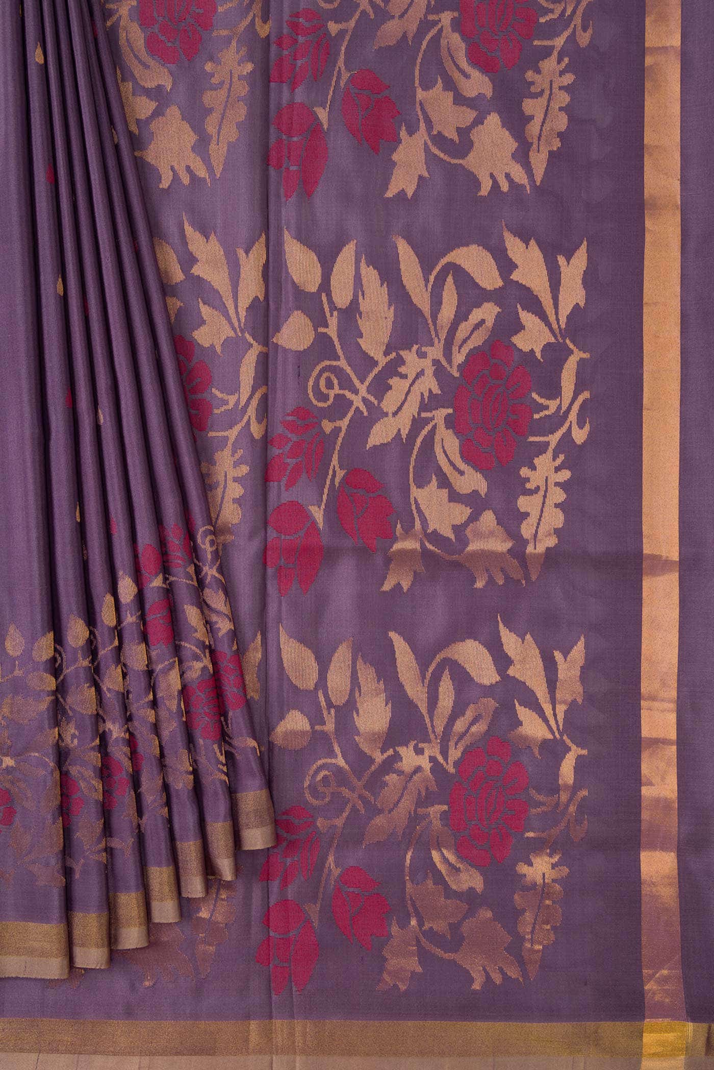 Lavender Uppada Silk Saree
