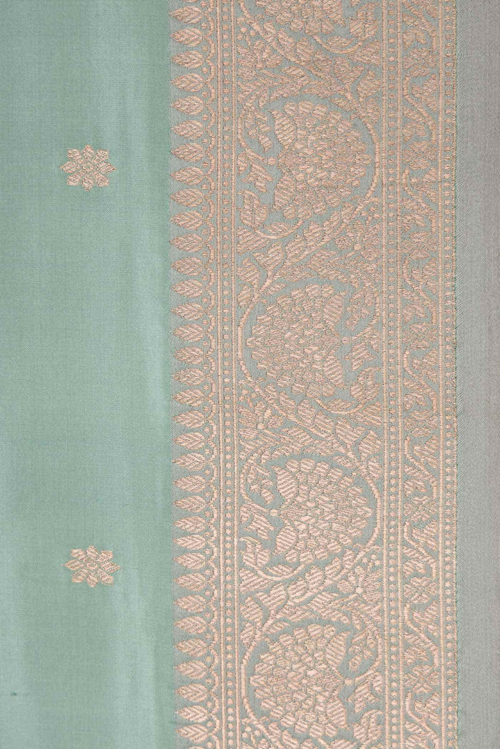 Davys Grey Dual Tone Banarasi Silk Saree