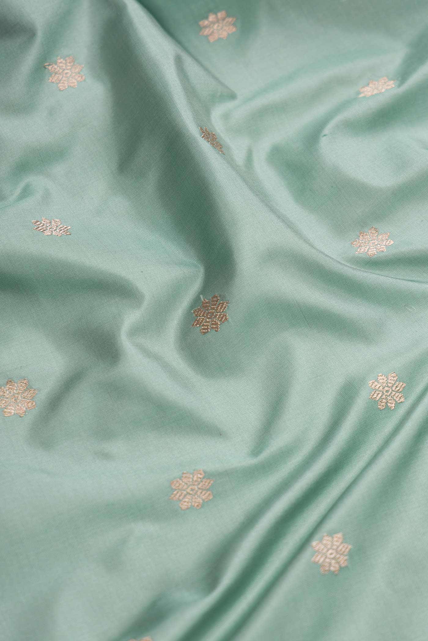 Davys Grey Dual Tone Banarasi Silk Saree