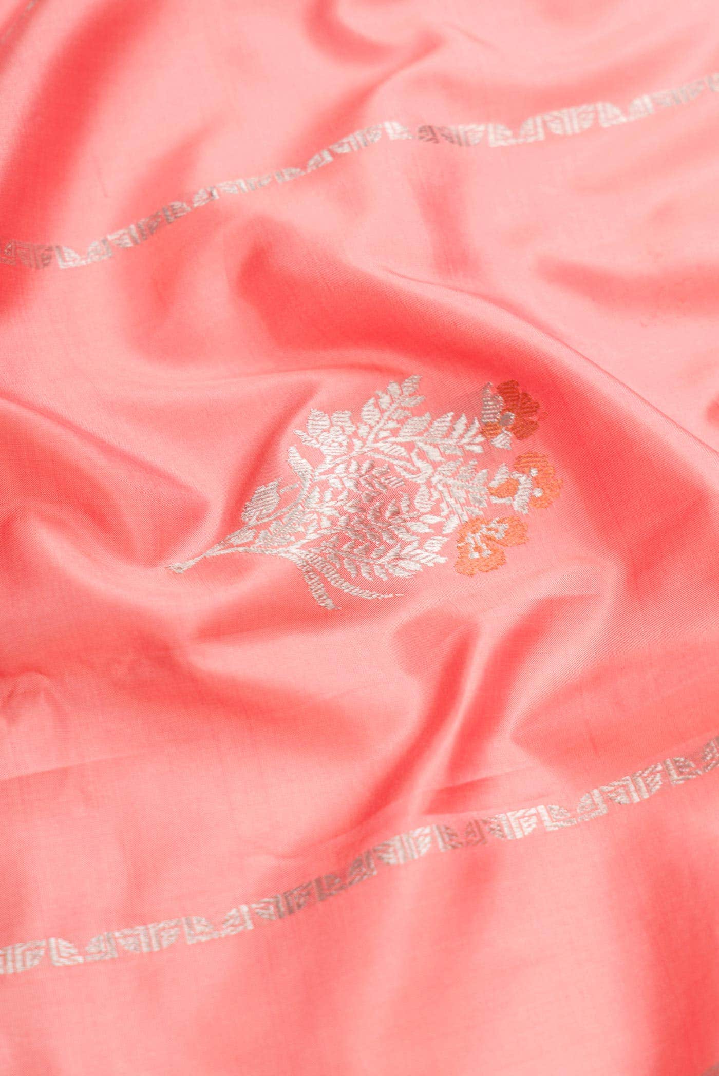 Pink Banarasi Silk Saree