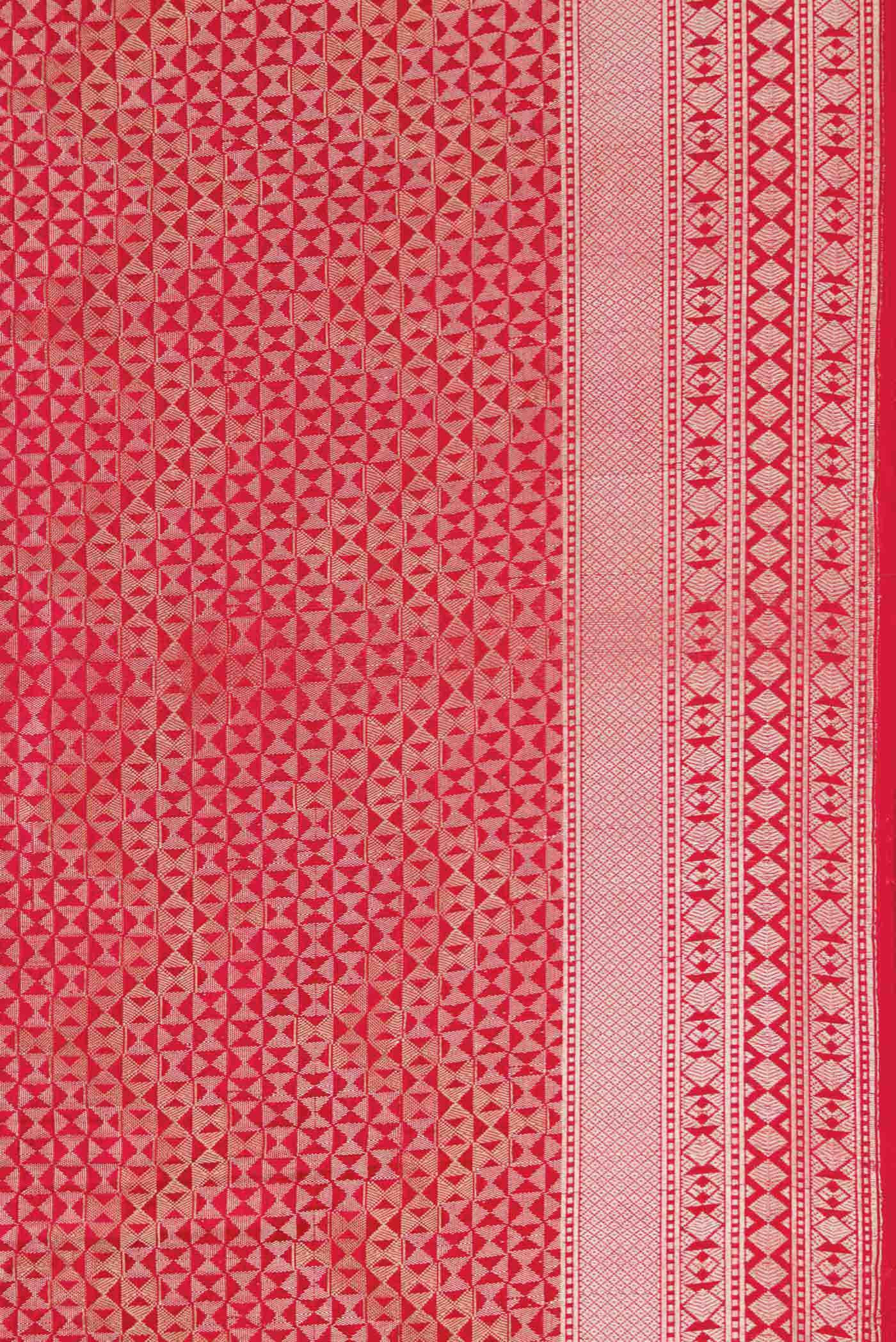 Red Banarasi Silk Saree