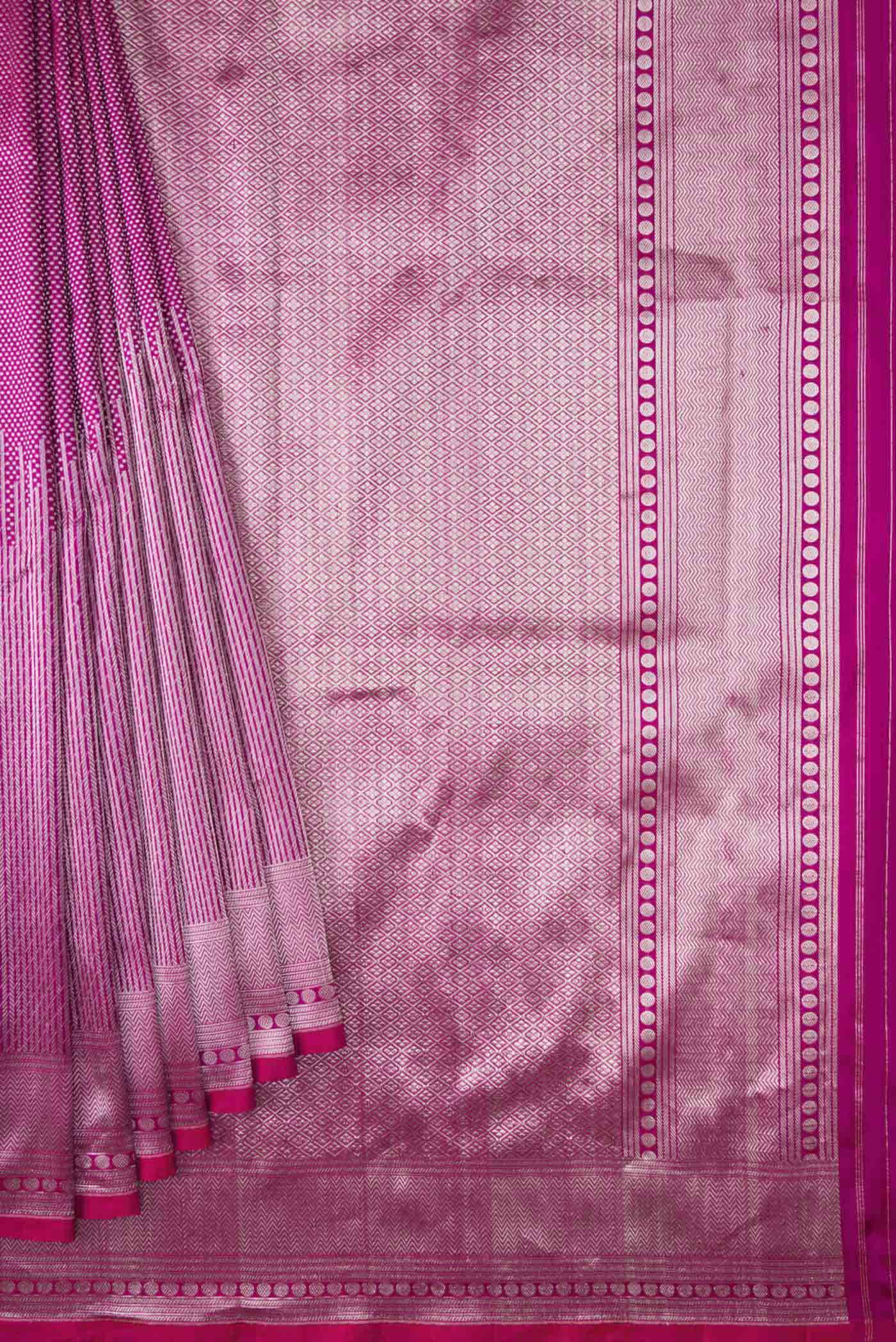 Purple Dual Tone Banarasi Silk Saree