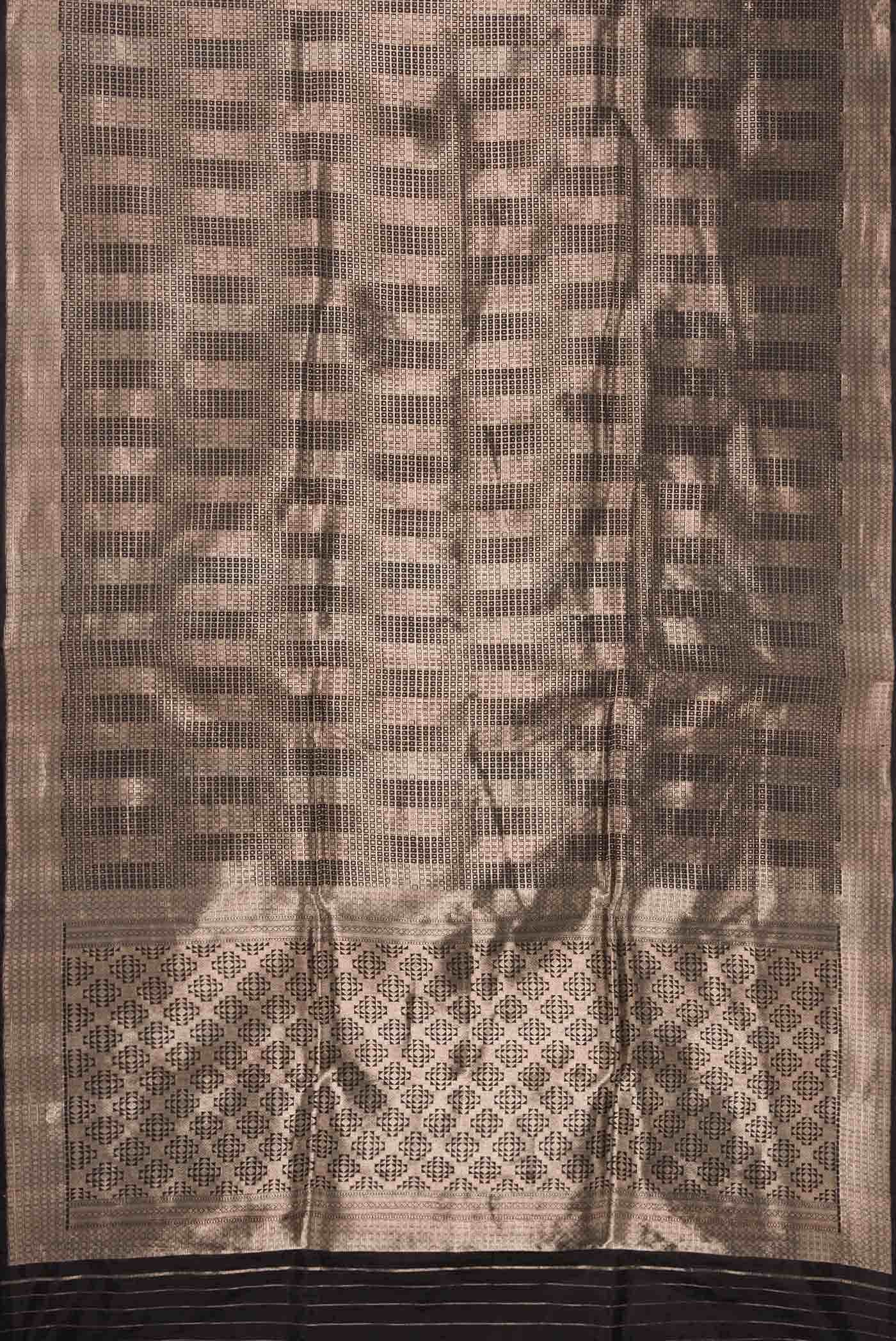 Black Banarasi Silk Saree