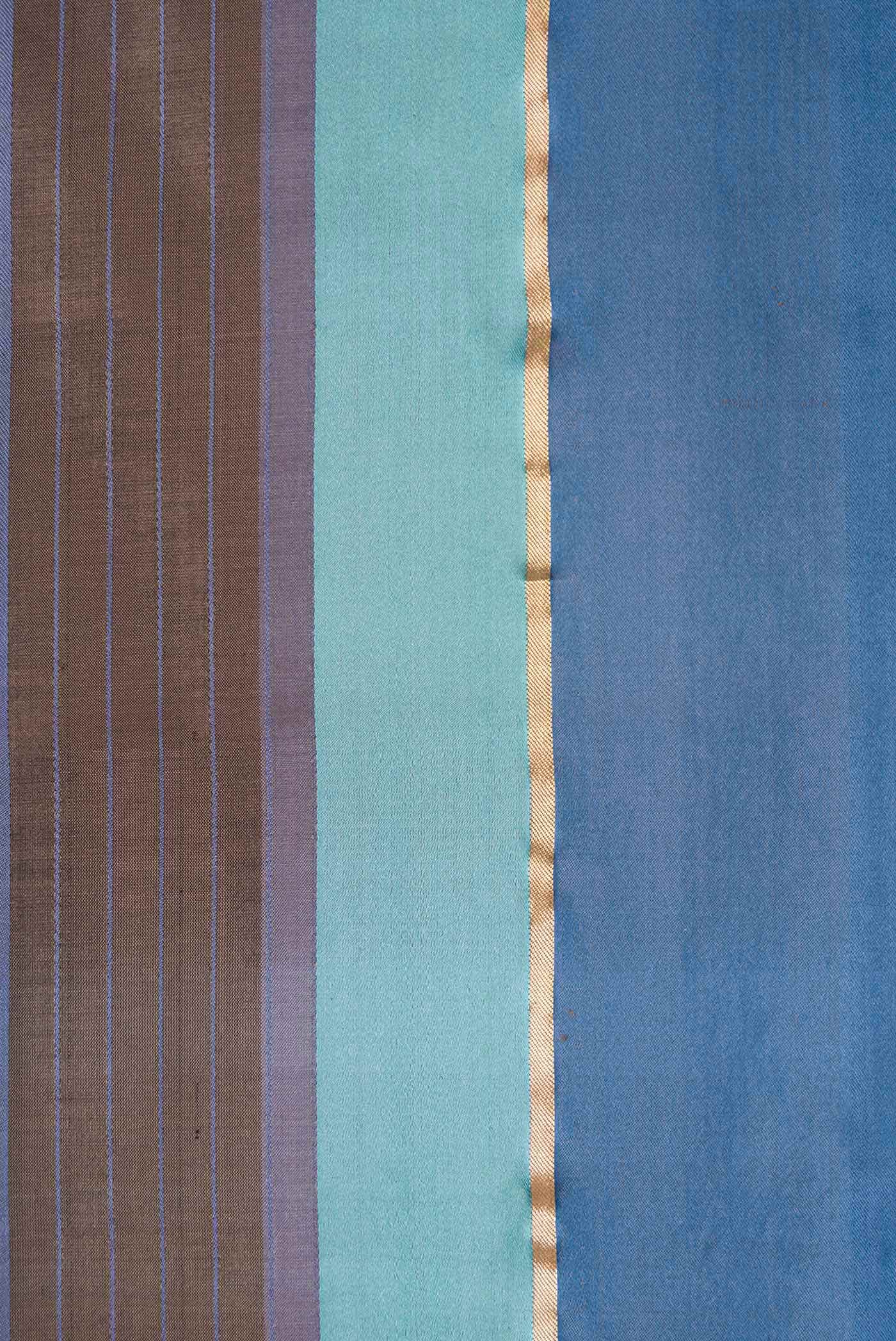 Brown Dual Tone Banarasi Silk Saree