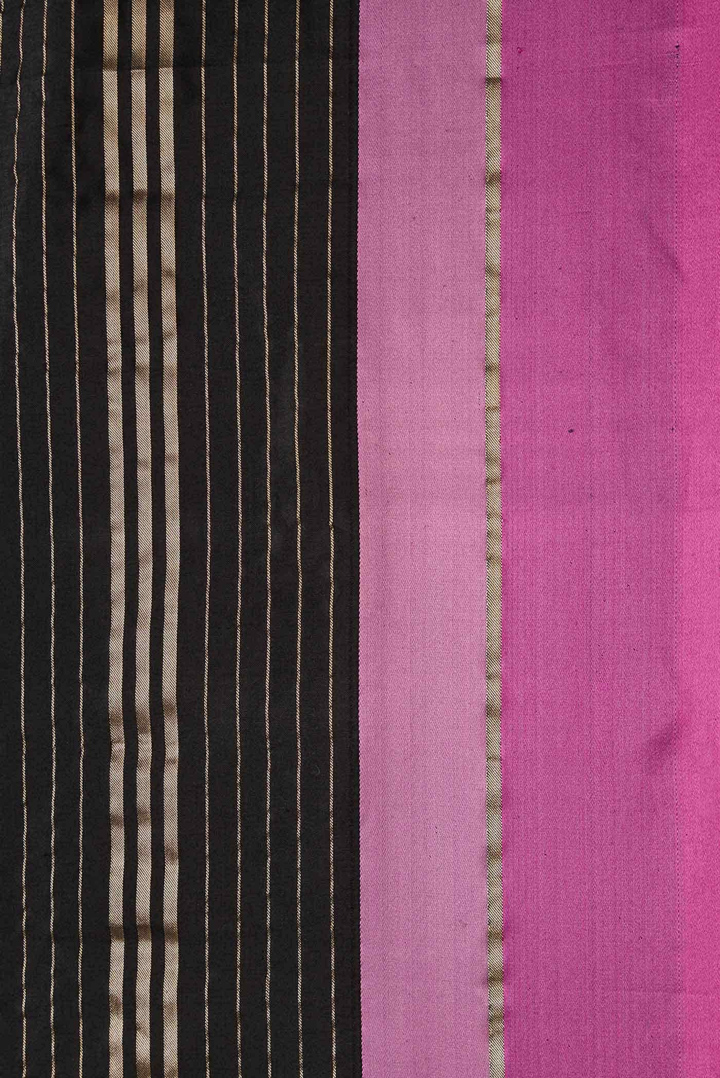 Black Banarasi Silk Saree