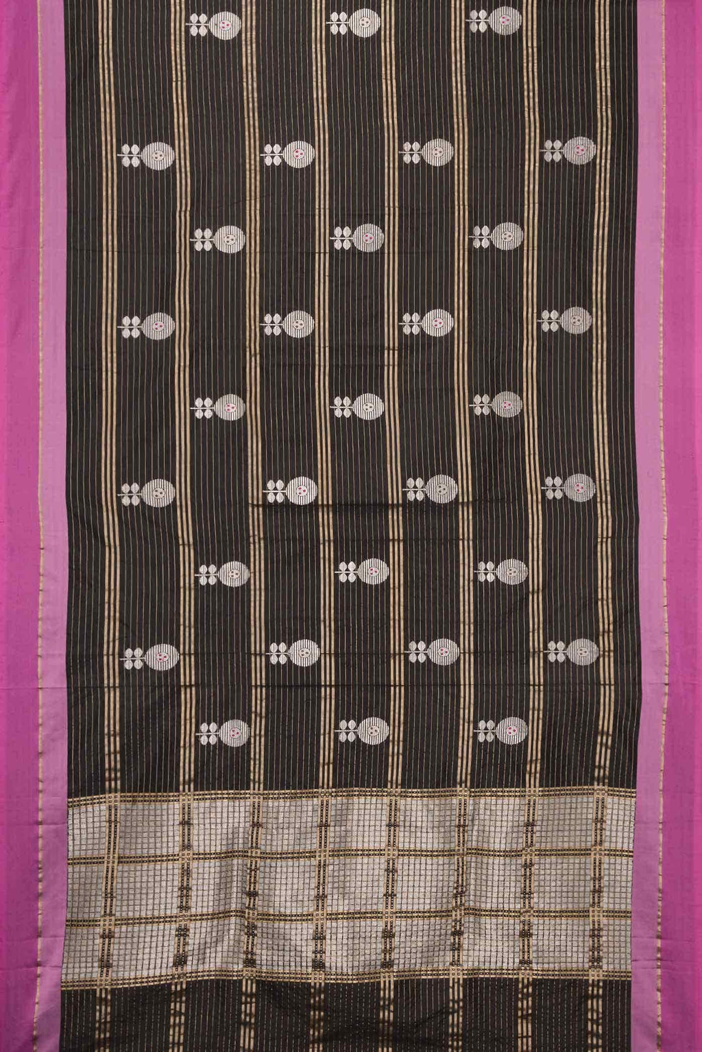 Black Banarasi Silk Saree