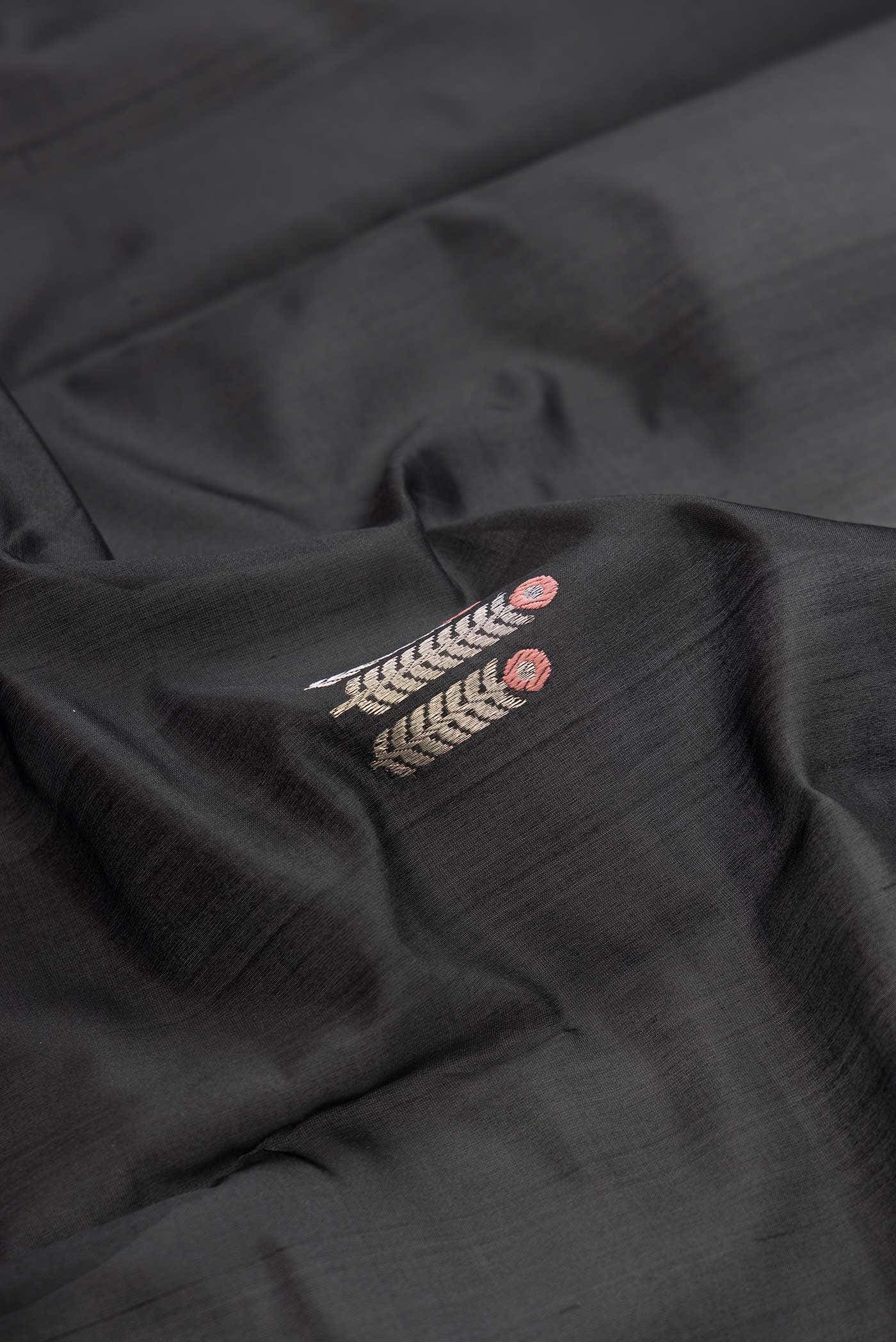 Black Banarasi Silk Saree