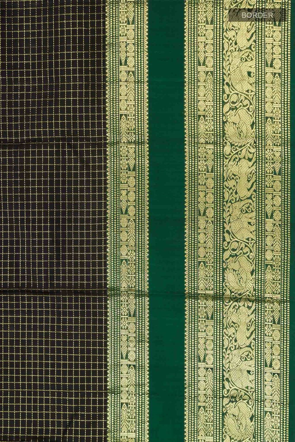 Black Kanchipuram Silk Saree