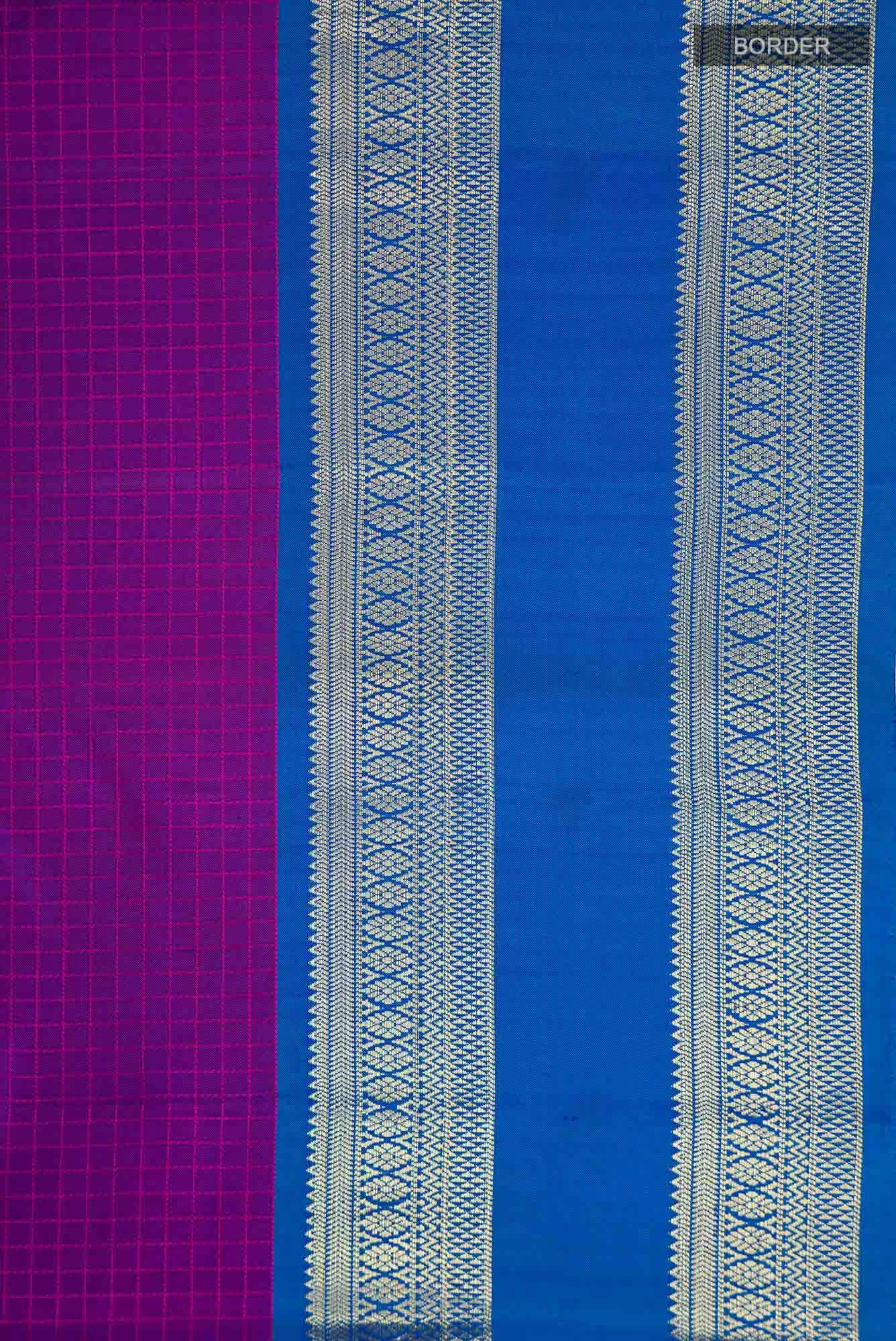 Purple Kanchipuram Silk Saree