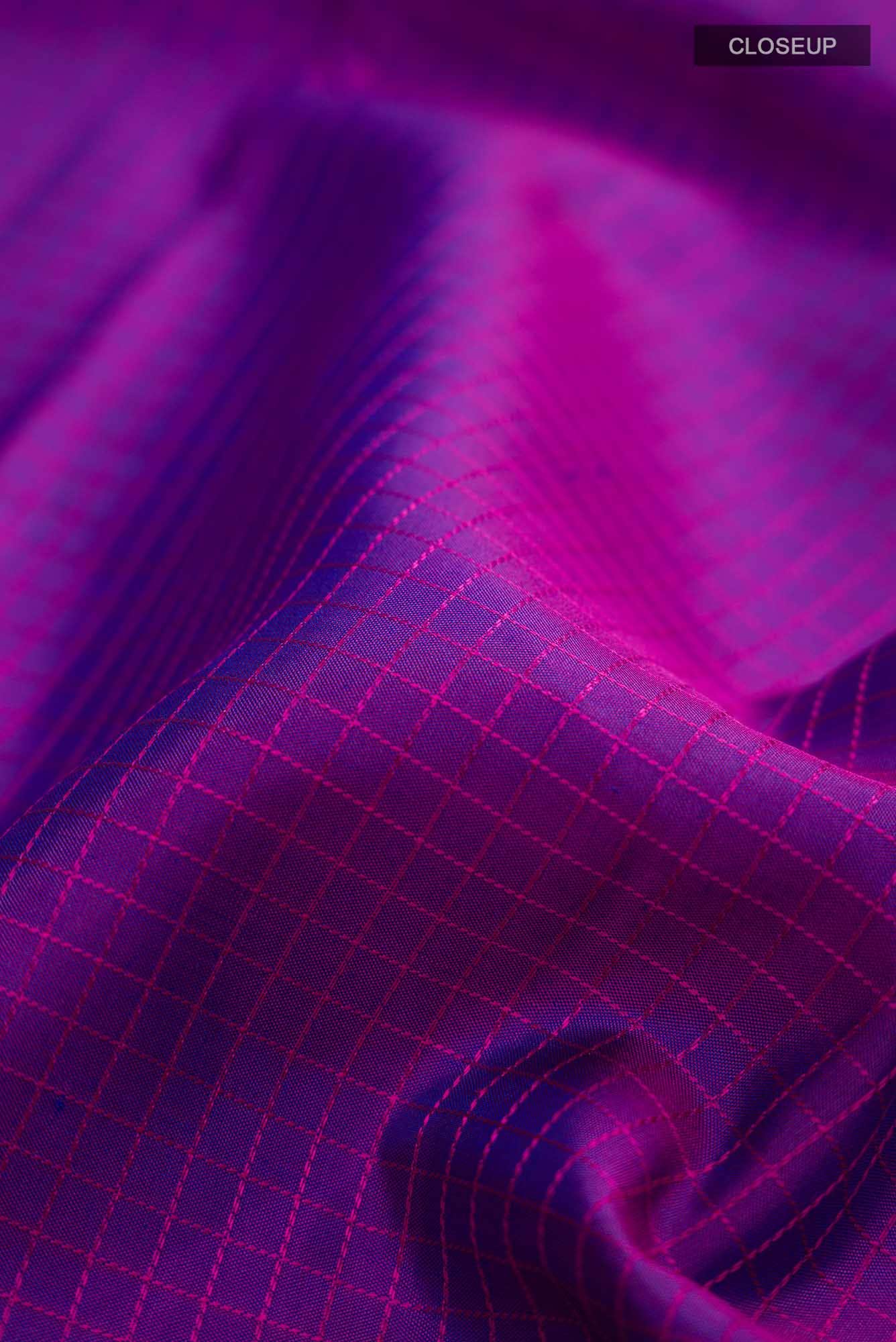 Purple Kanchipuram Silk Saree