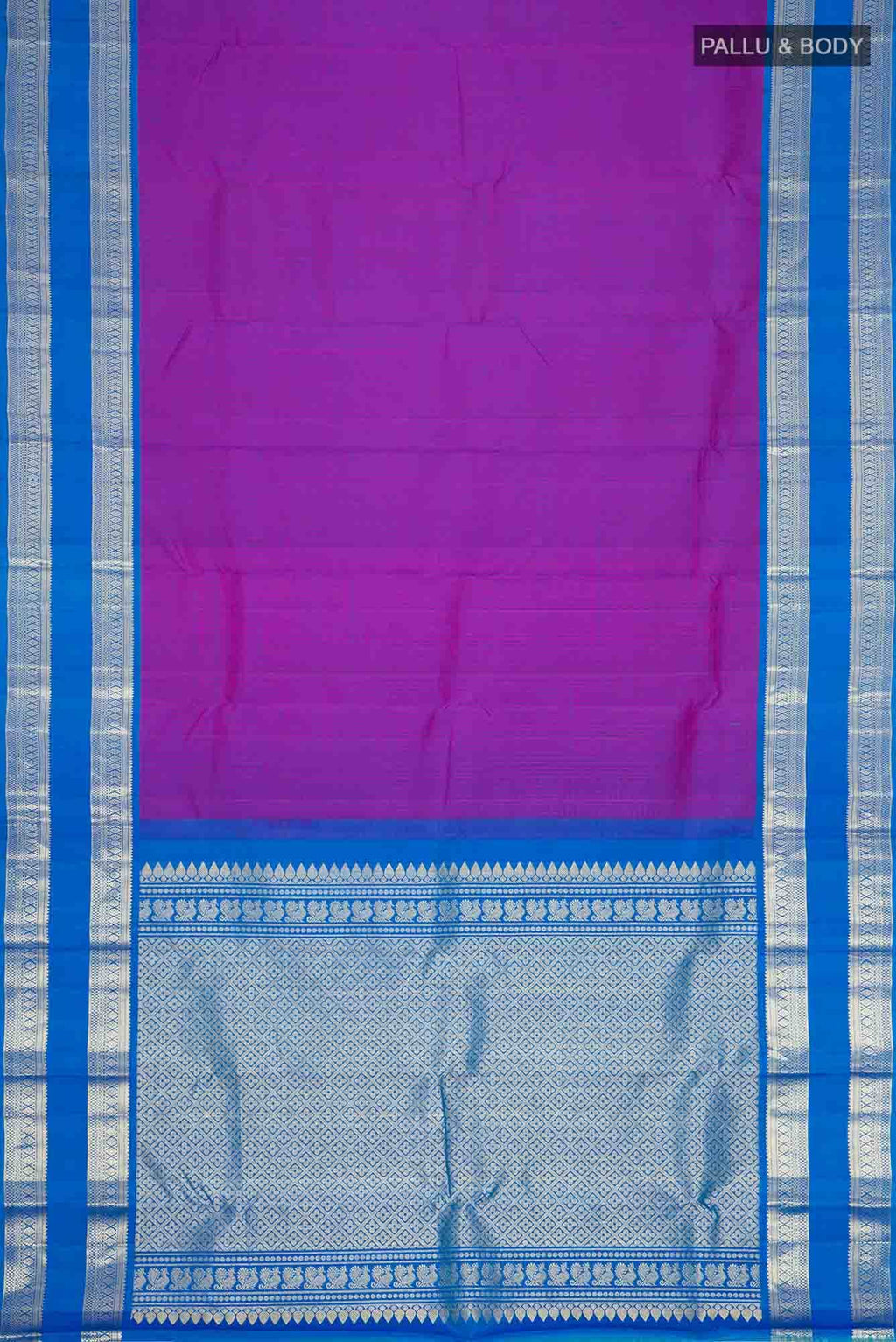 Purple Kanchipuram Silk Saree