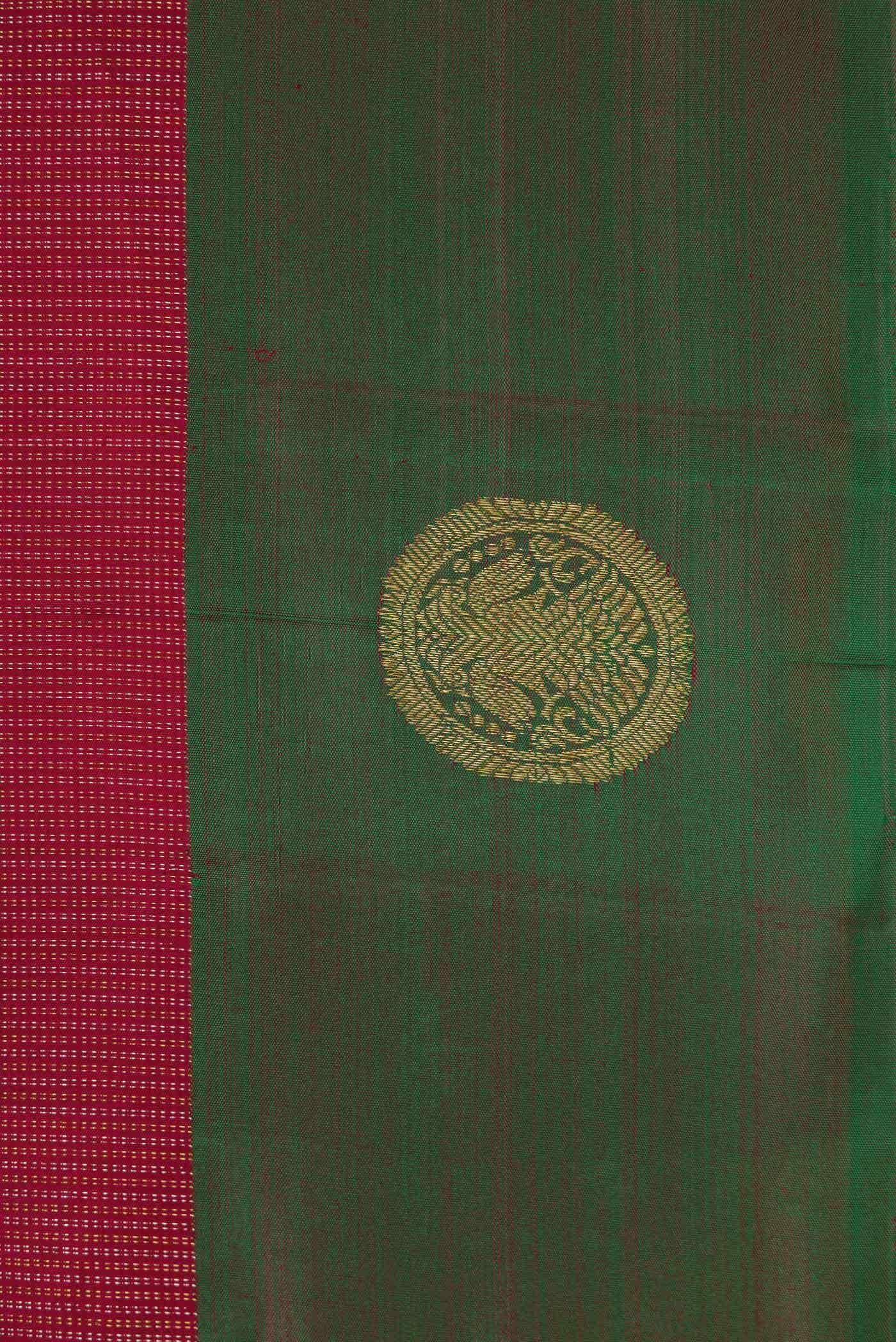 Maroon Dual Tone Kanchipuram Silk Saree