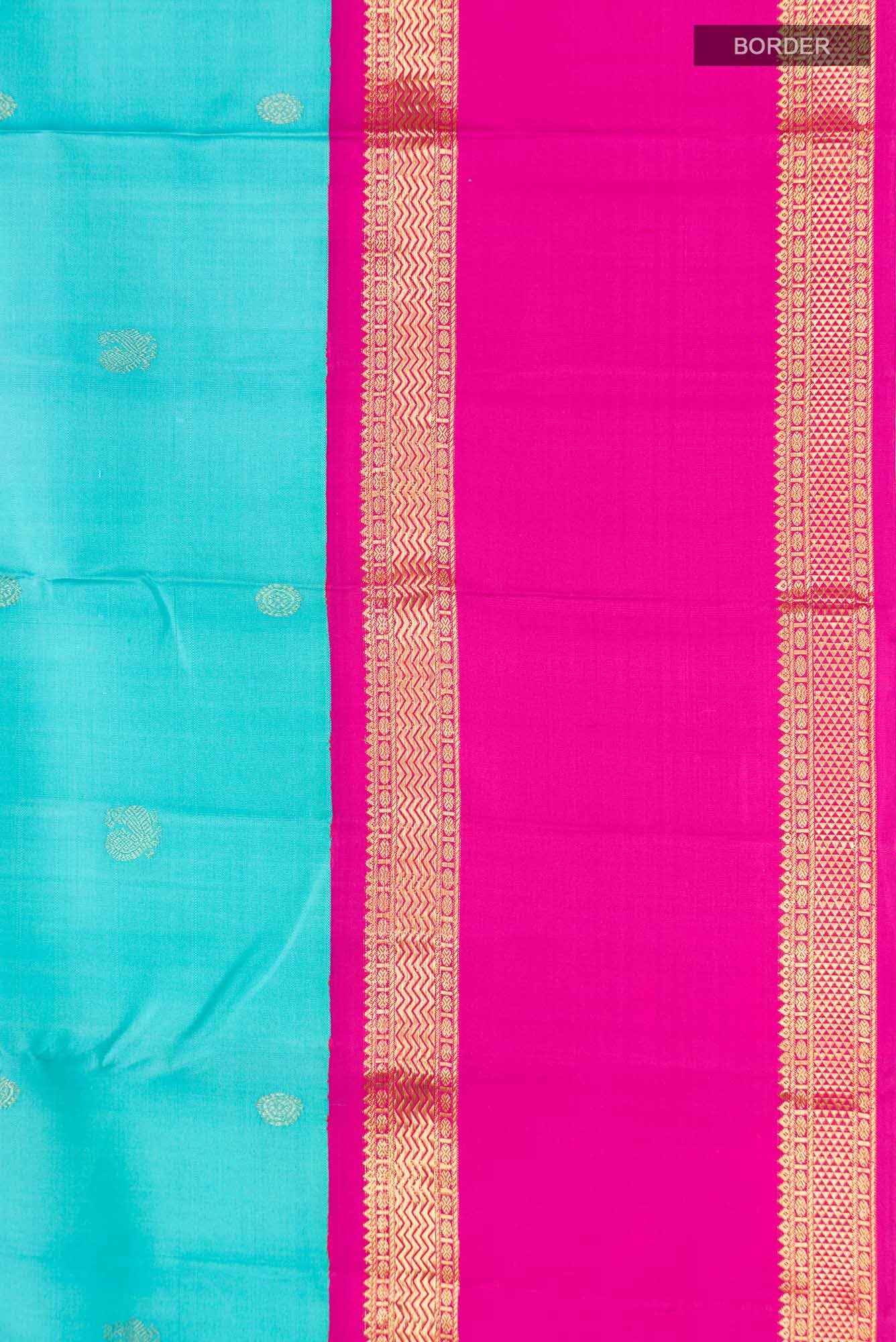Blue Kanchipuram Silk Saree