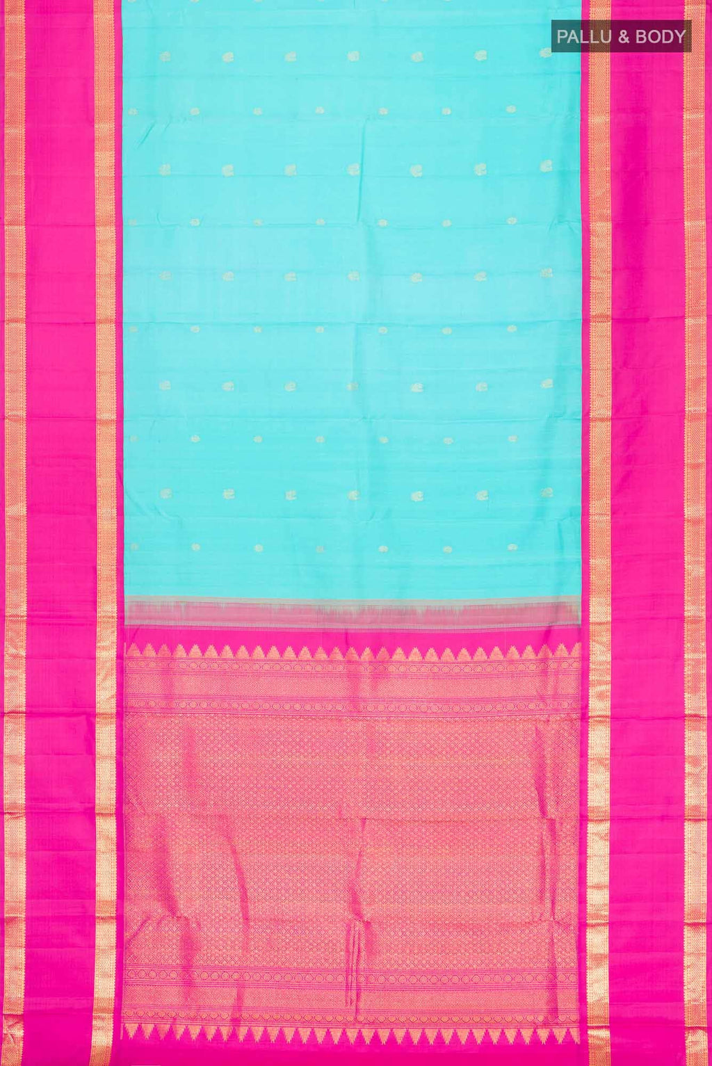 Blue Kanchipuram Silk Saree