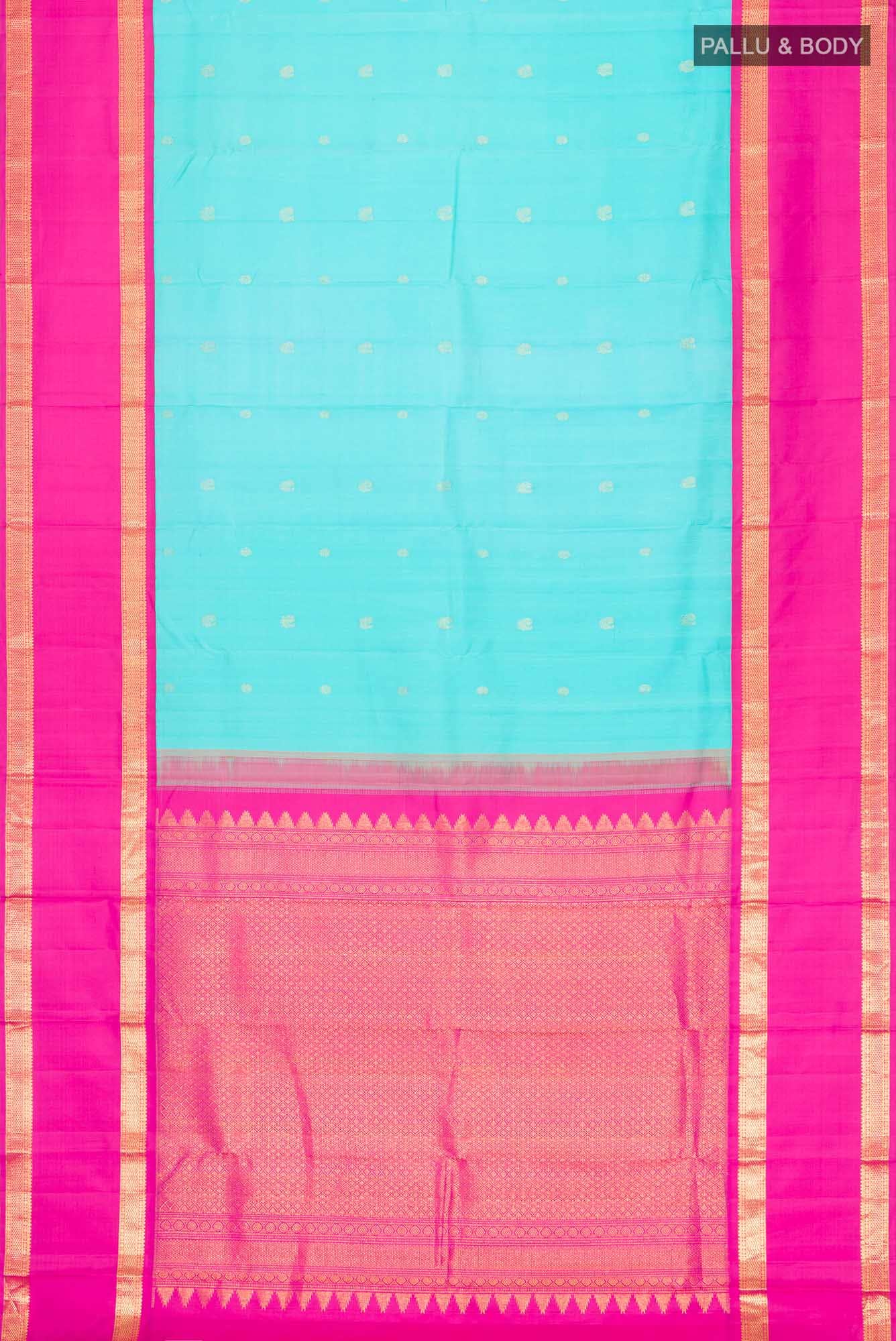 Blue Kanchipuram Silk Saree
