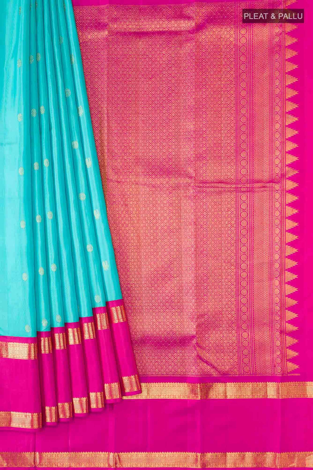 Blue Kanchipuram Silk Saree