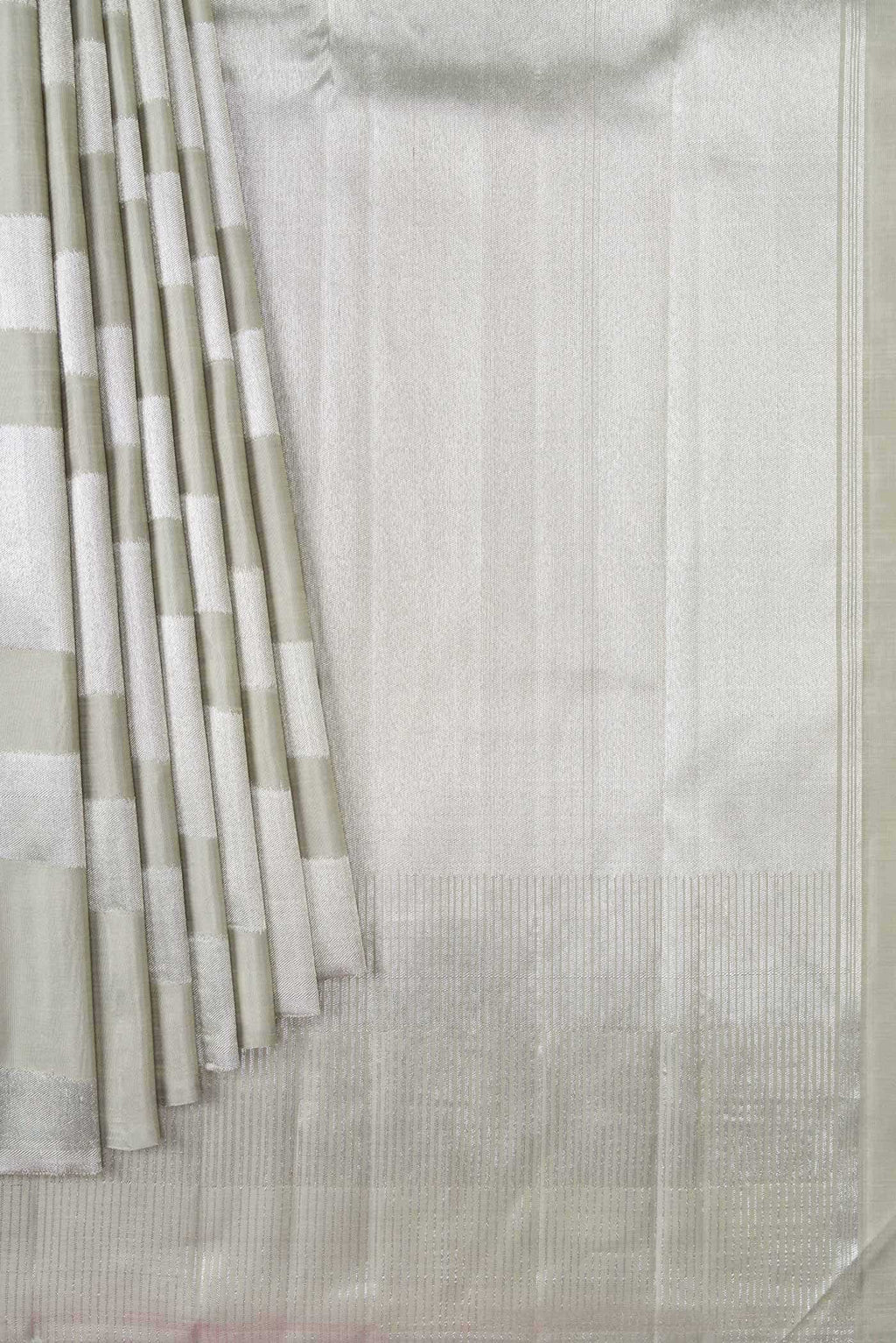 Davys Grey Kanchipuram Silk Saree