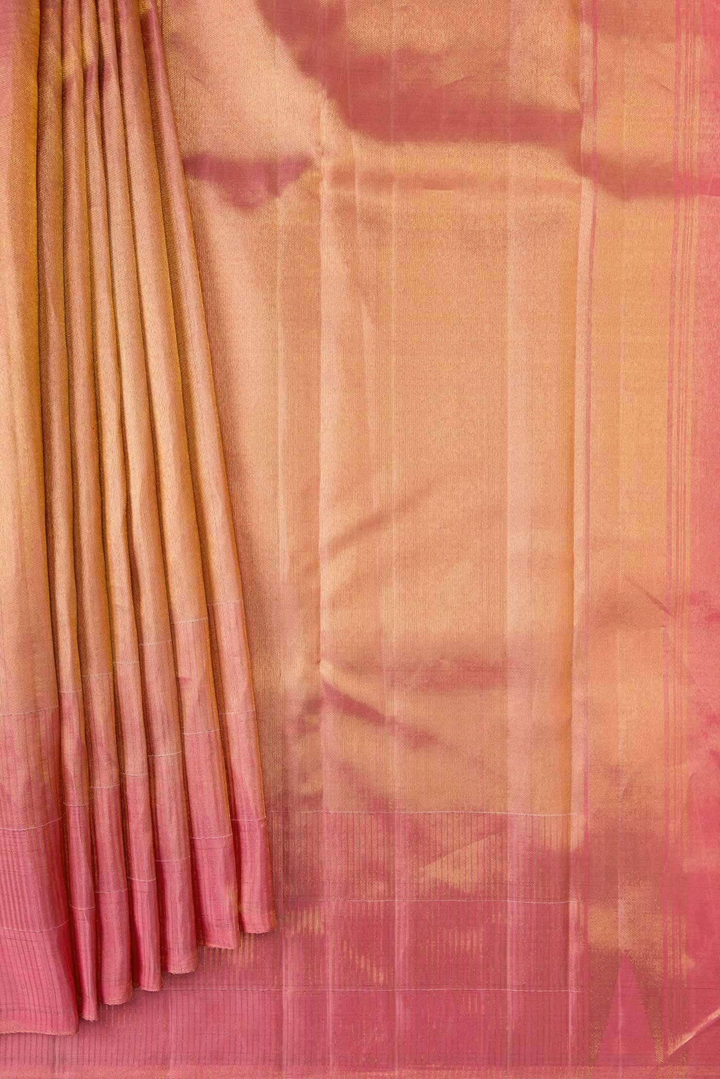 Pink Kanchipuram Tissue Silk Saree