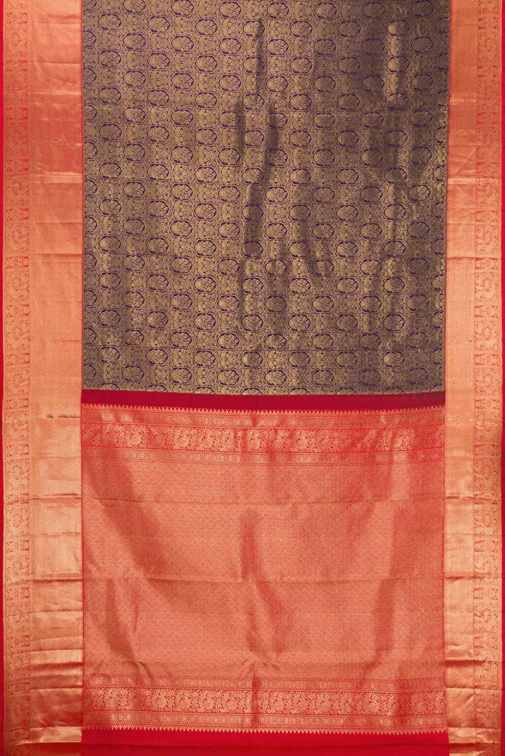 Violet Dual Tone Kanchipuram Silk Saree