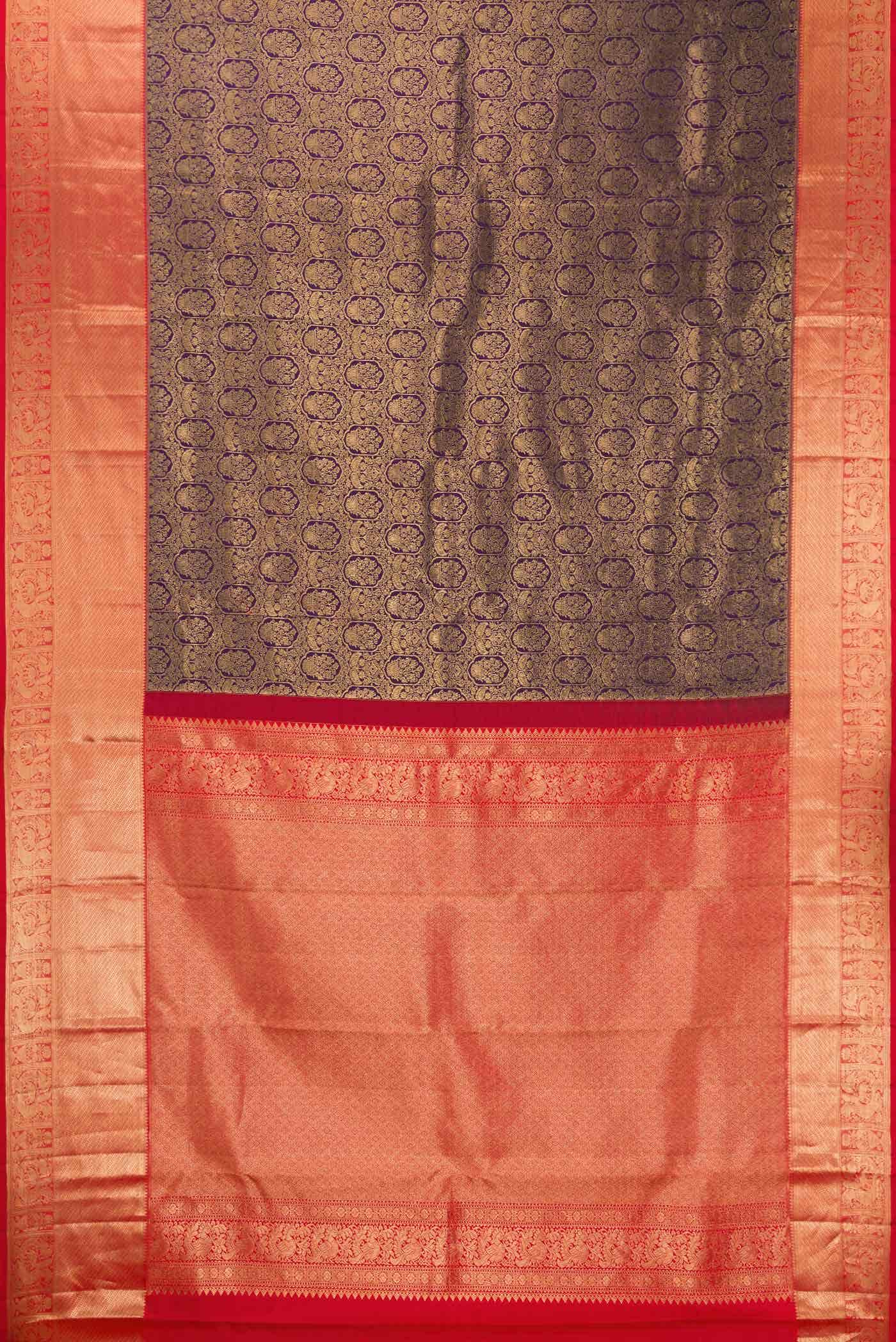 Violet Dual Tone Kanchipuram Silk Saree