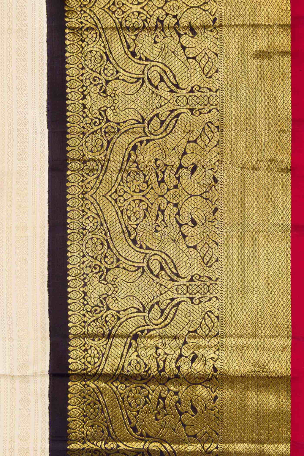 Sandal Dual Tone Kanchipuram Silk Saree