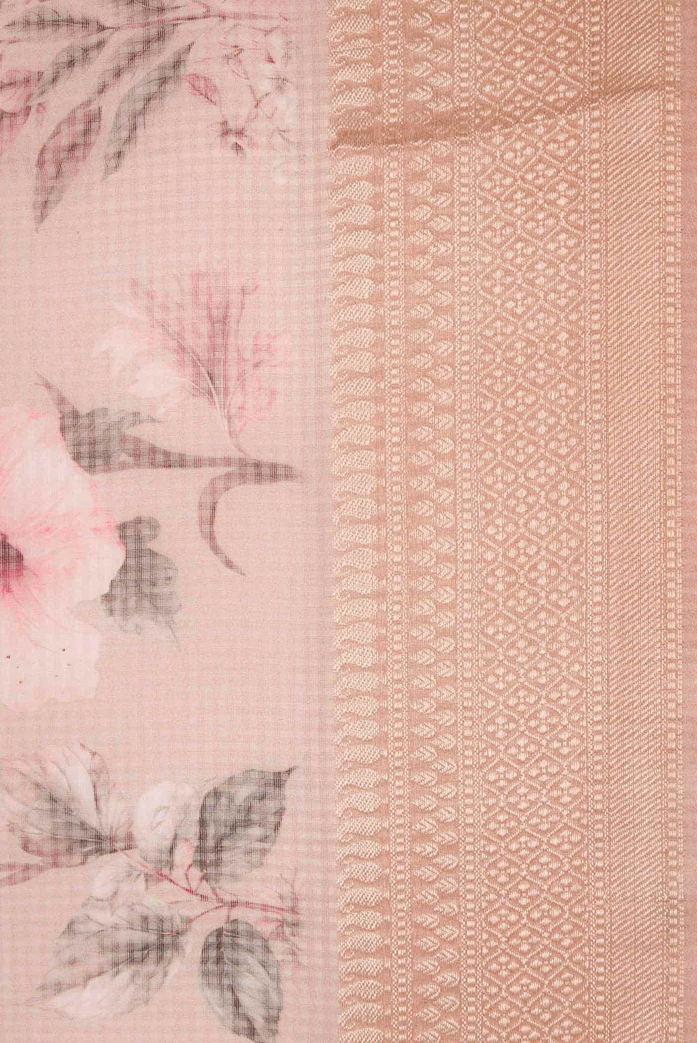 Pink Dual Tone Kota Silk Saree