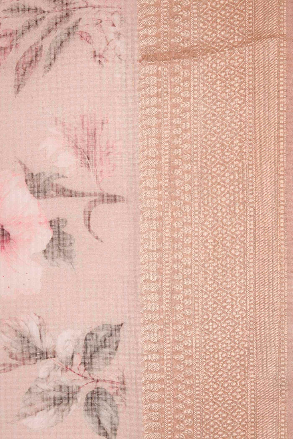 Pink Dual Tone Kota Silk Saree