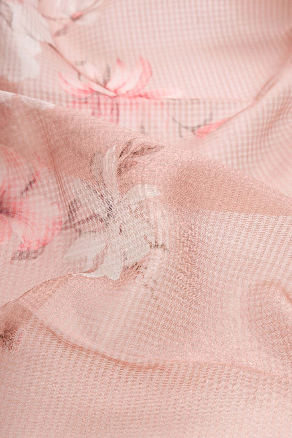 Pink Dual Tone Kota Silk Saree