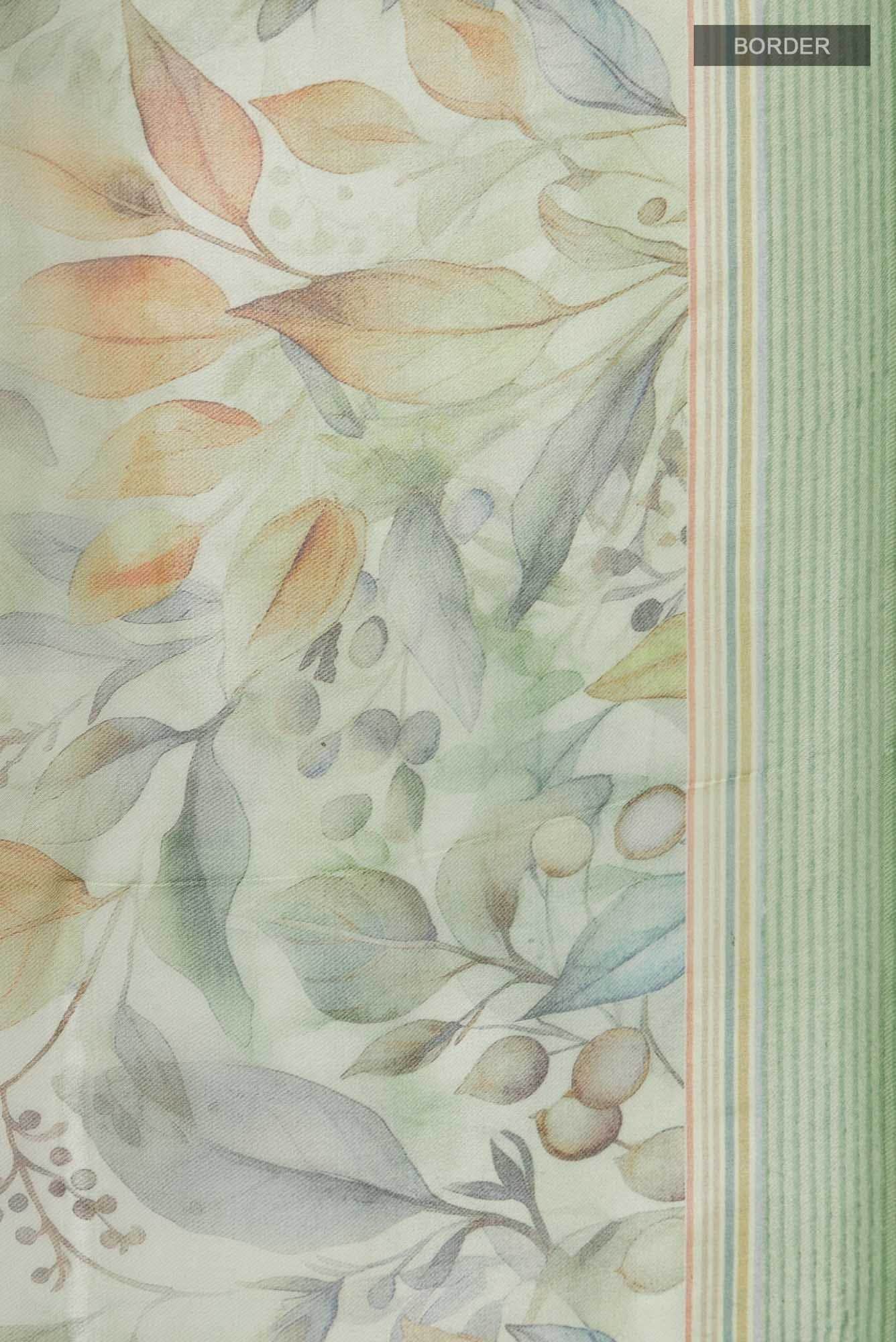 Green Organza Silk Saree