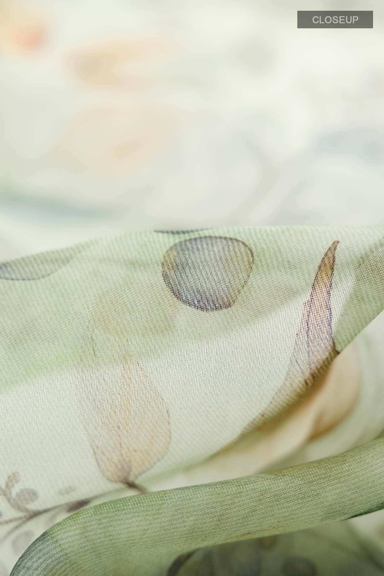 Green Organza Silk Saree