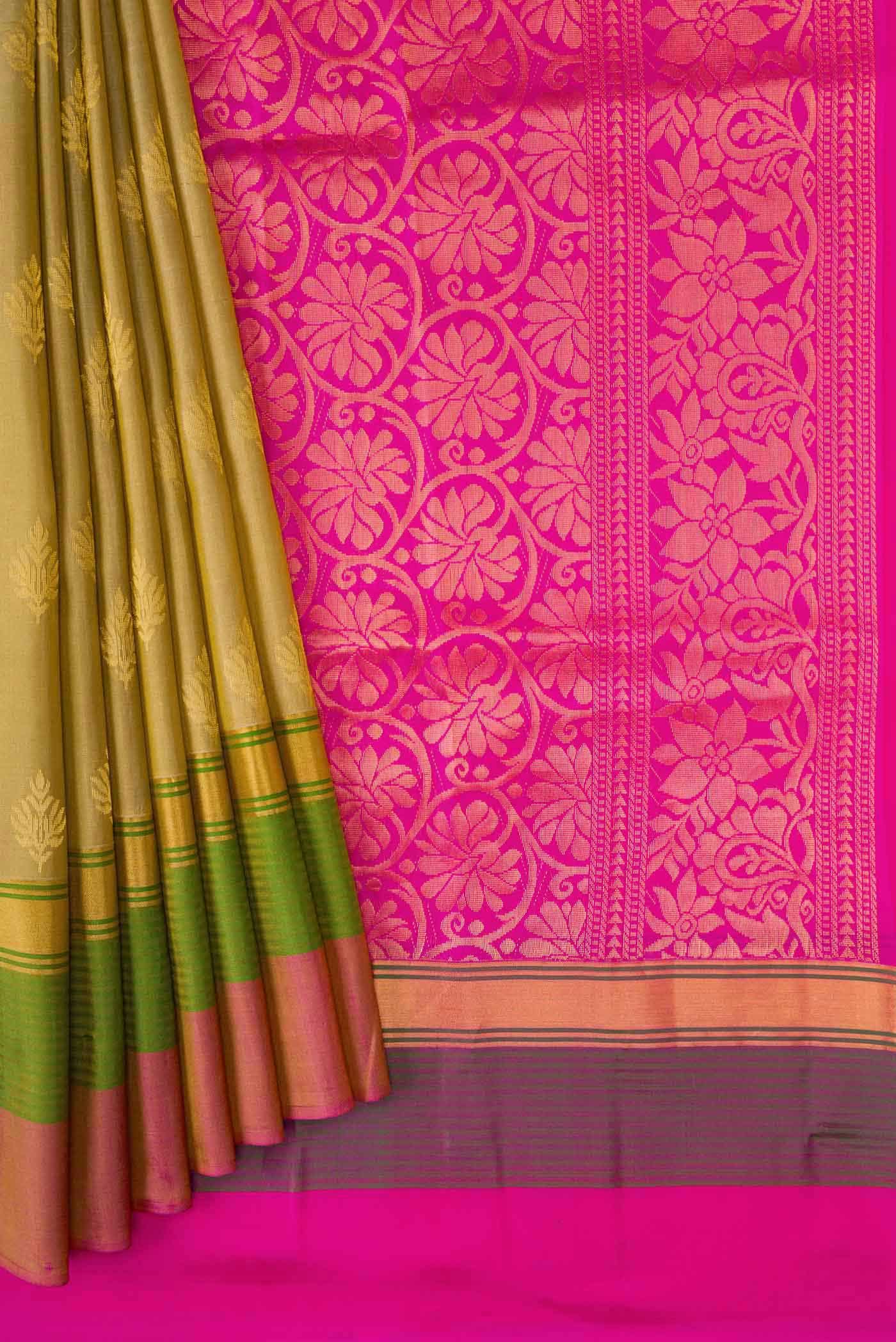 Mehandi Green Soft Silk Saree