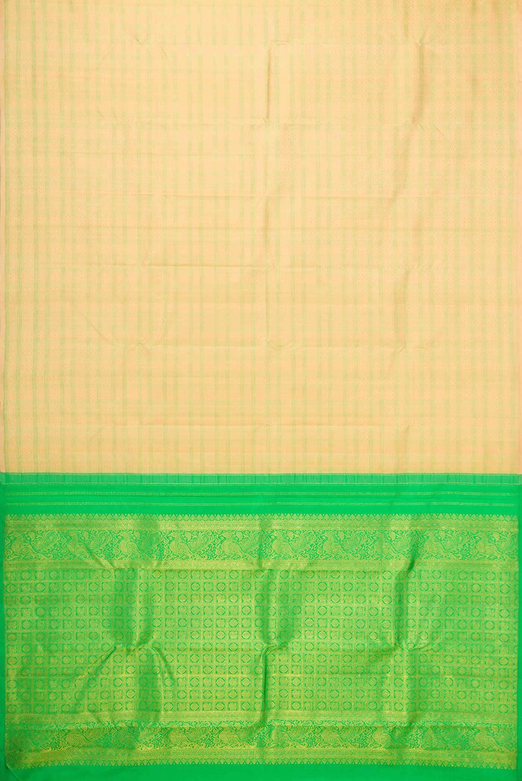 Sandal Kanchipuram Silk Saree