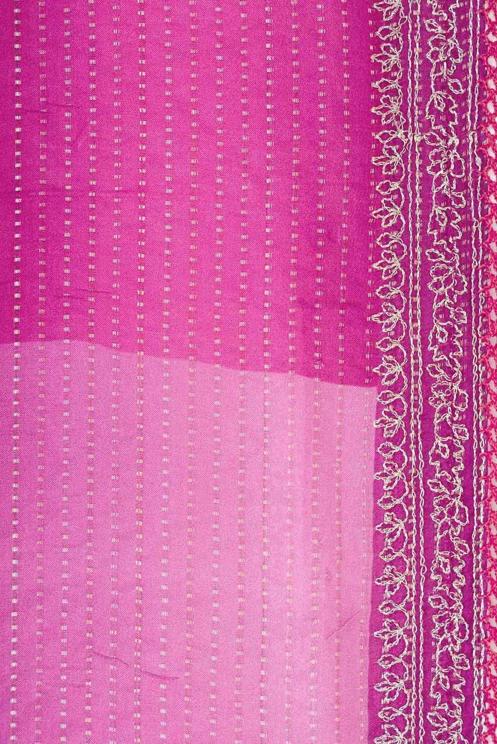 Pink Tussar Silk Saree