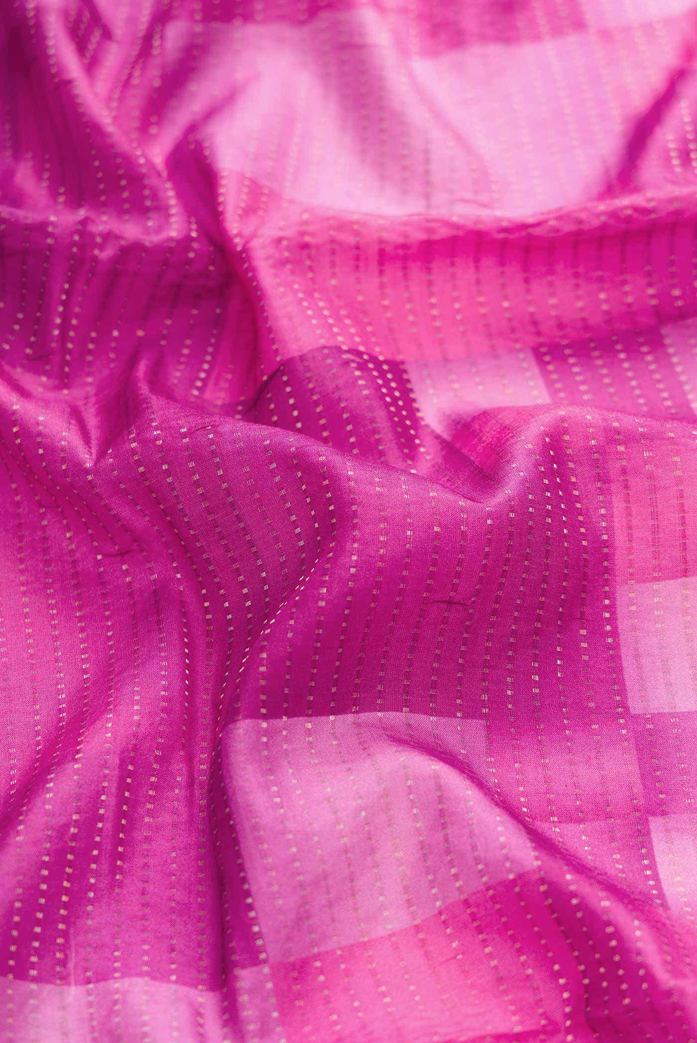Pink Tussar Silk Saree