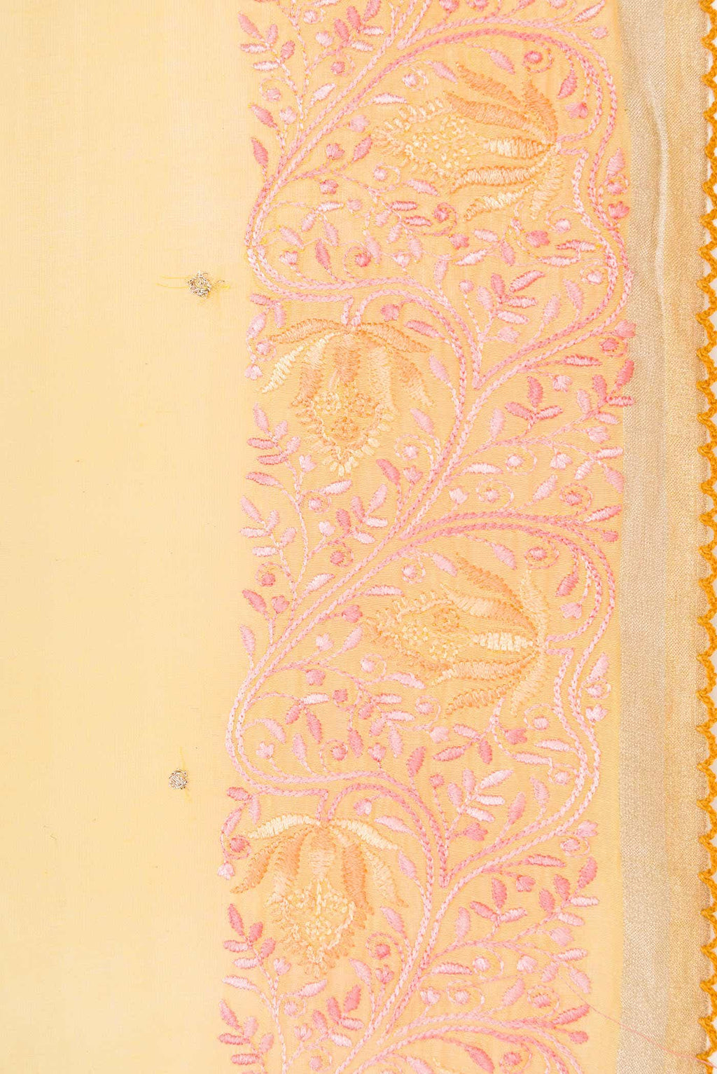 Yellow Chanderi Silk Saree