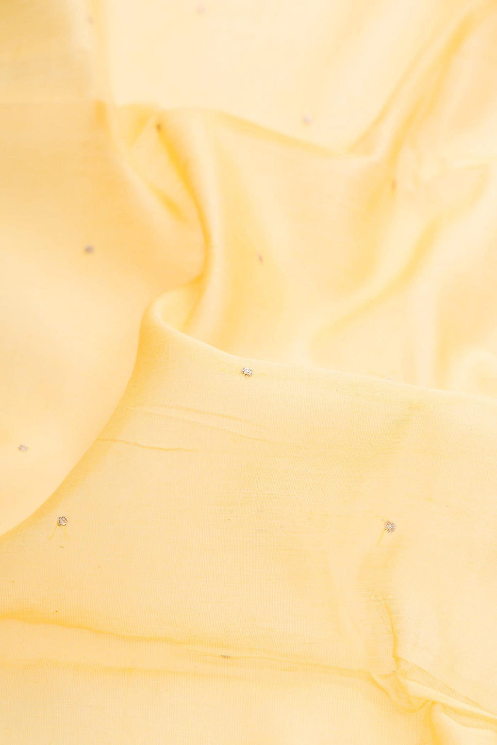 Yellow Chanderi Silk Saree