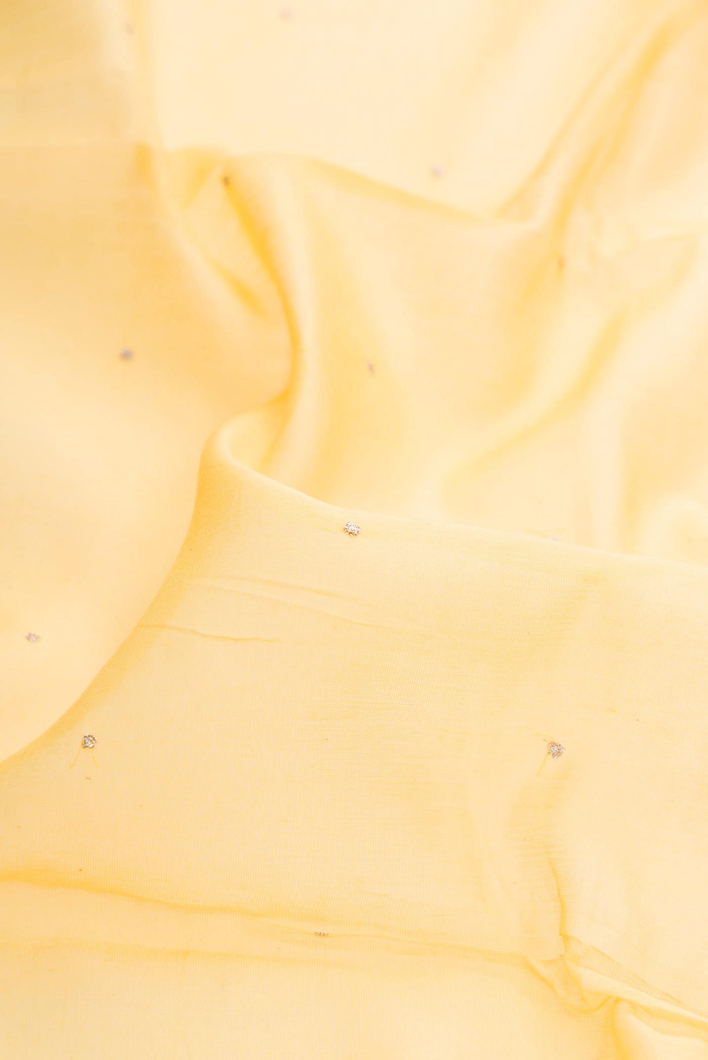 Yellow Chanderi Silk Saree