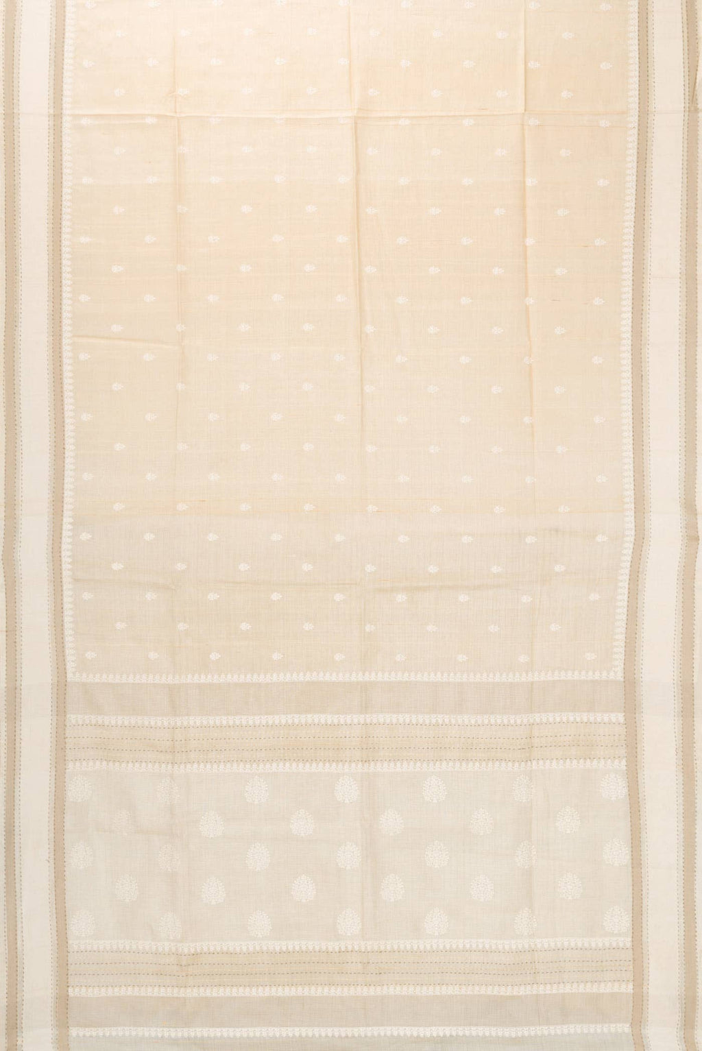 Sandal Tussar Silk Saree