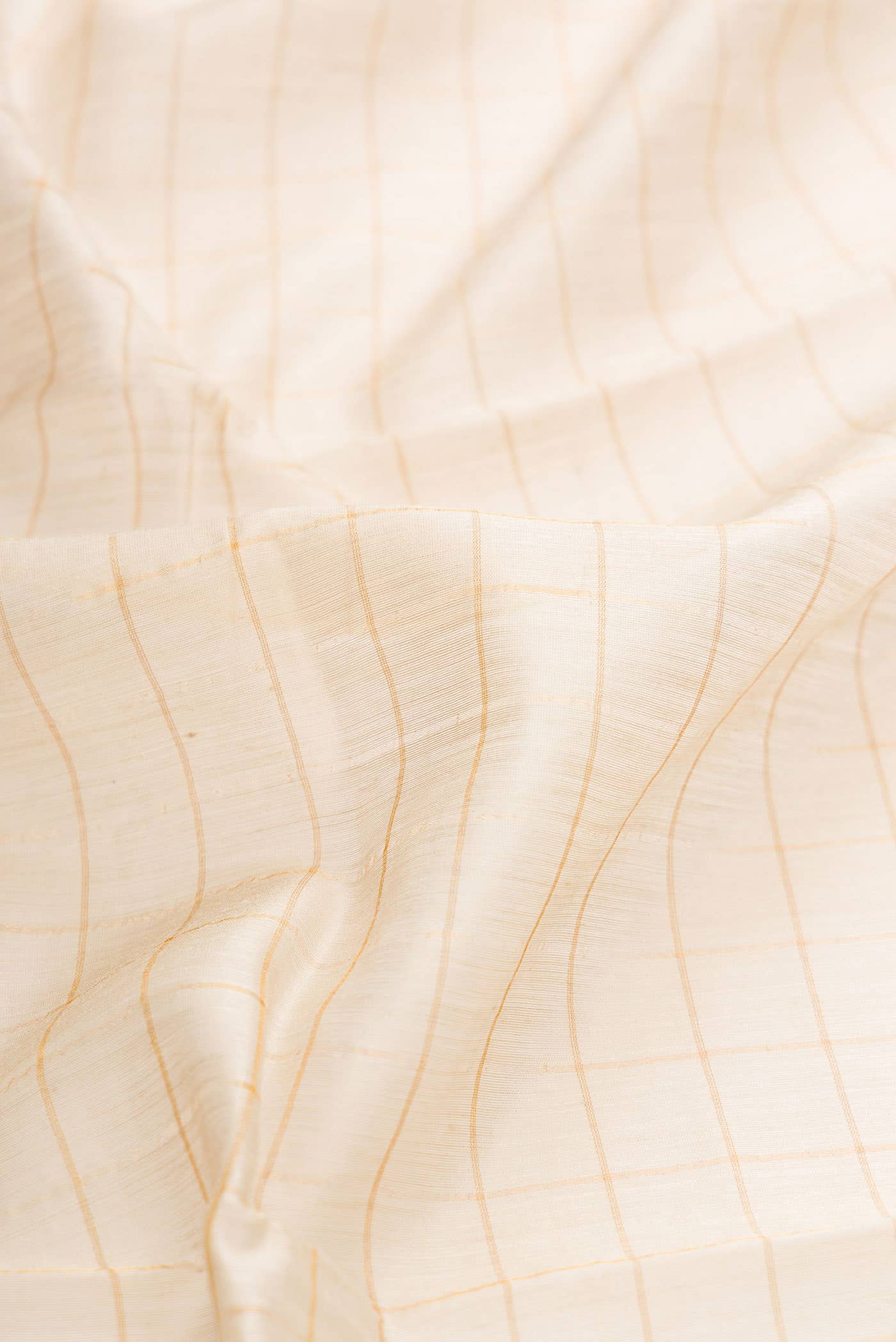 Beige Tussar Silk Saree